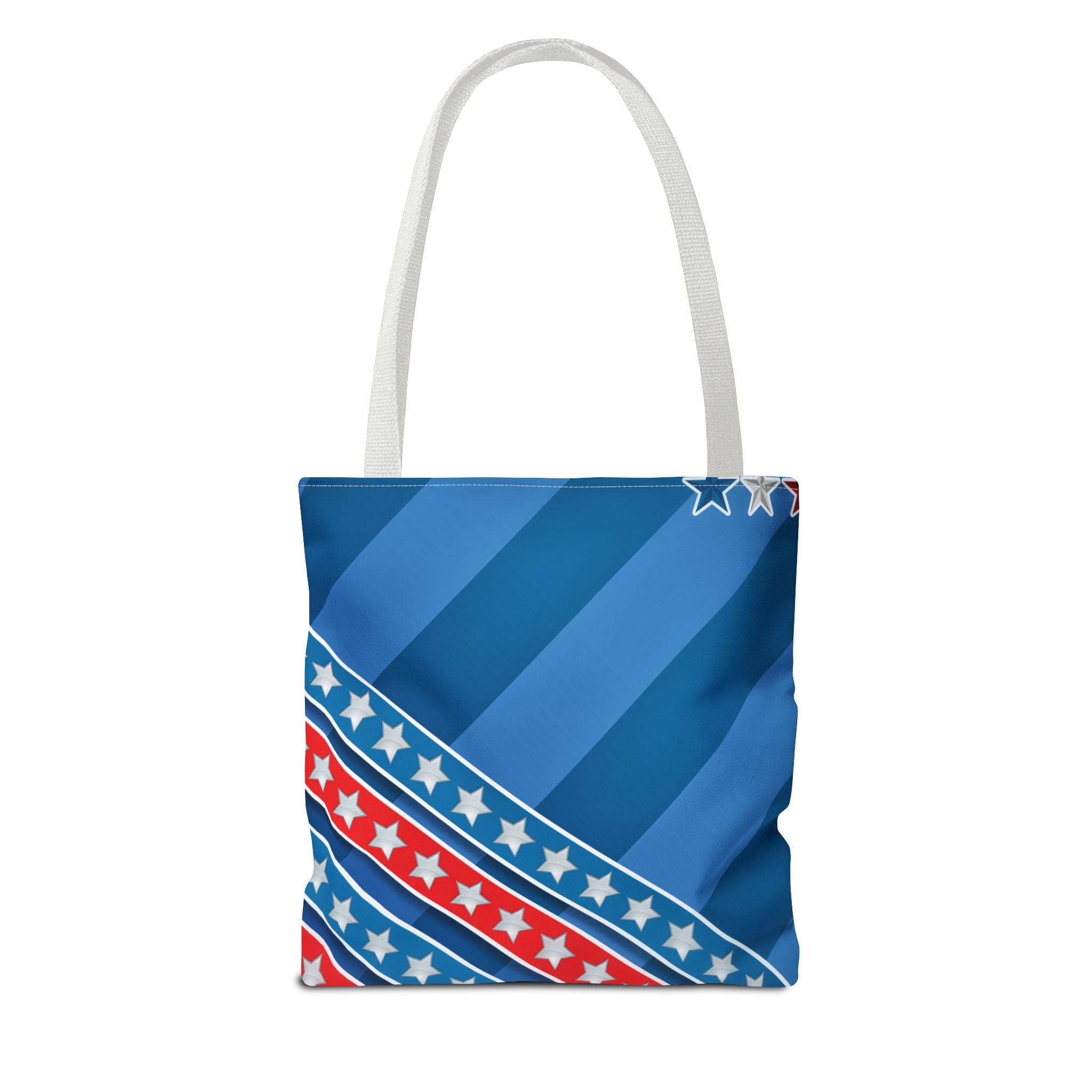 Patriotic Dog Tote Bag — "We Love Our Dog and the USA" AOP Tote