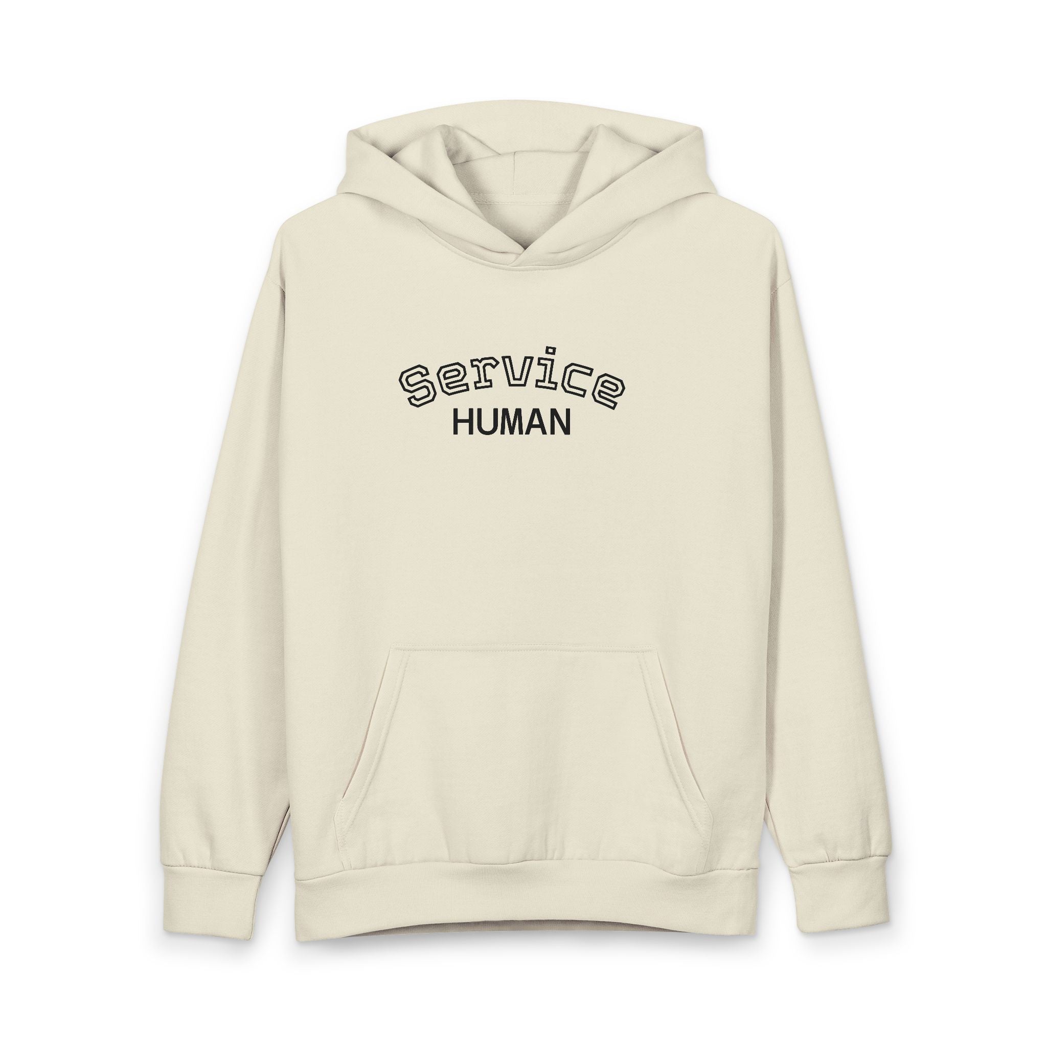 Service Human Hoodie — Funny Service Technician Diagram (on the back) Pullover