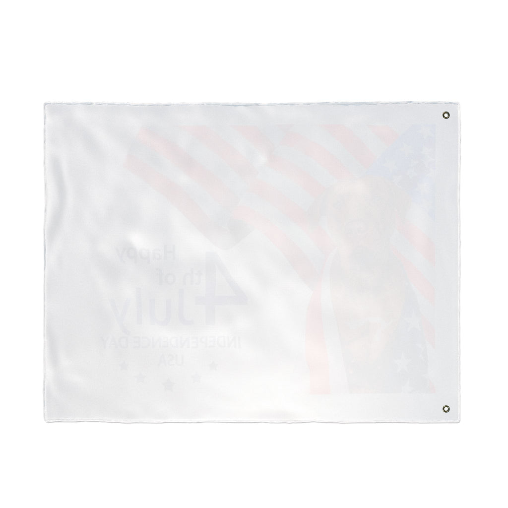 4th of July Dog Flag — Double-Sided American Independence Day Garden Banner