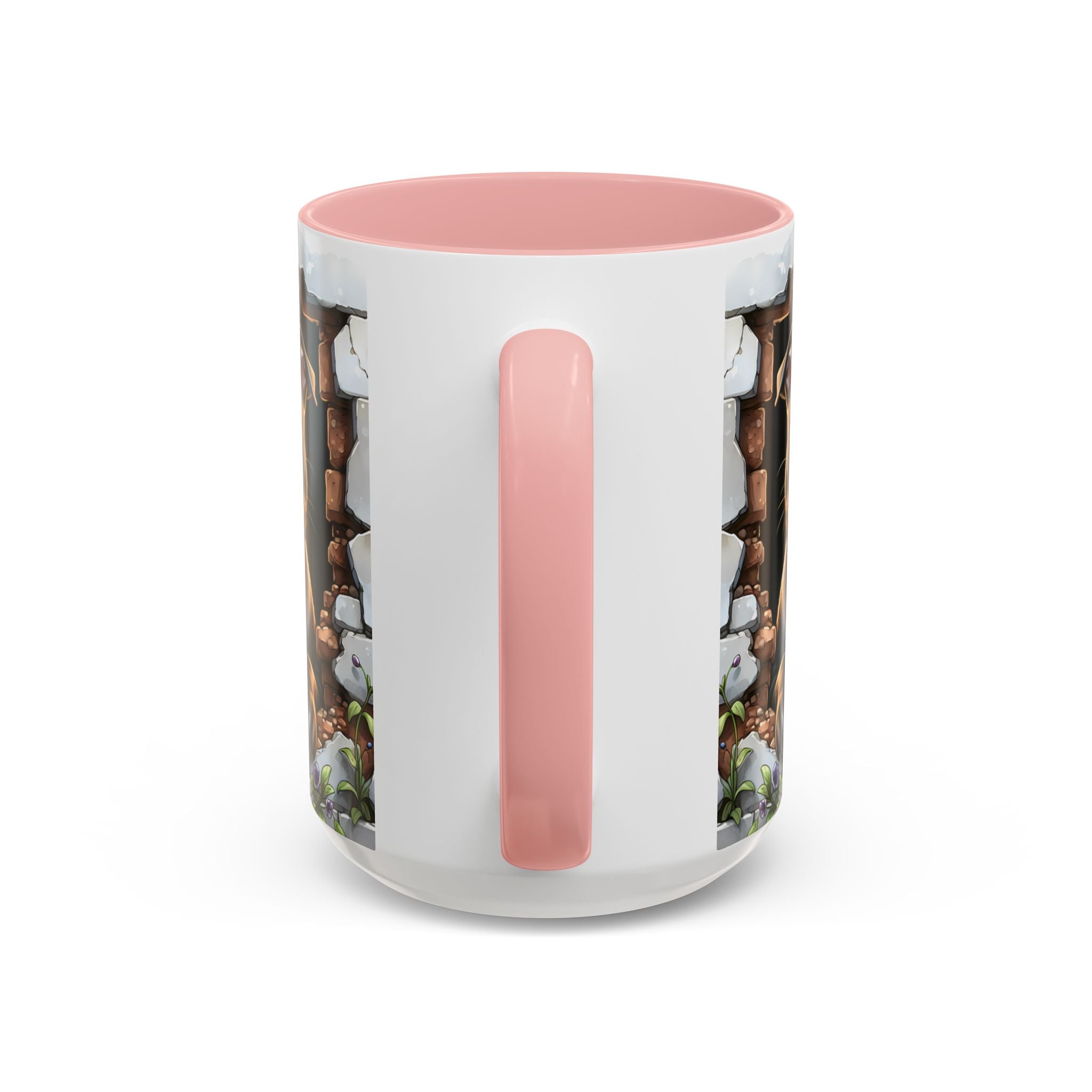 Pit Bull Puppy Peek Accent Coffee Mug – Cute Dog Lover Gift (11/15oz)