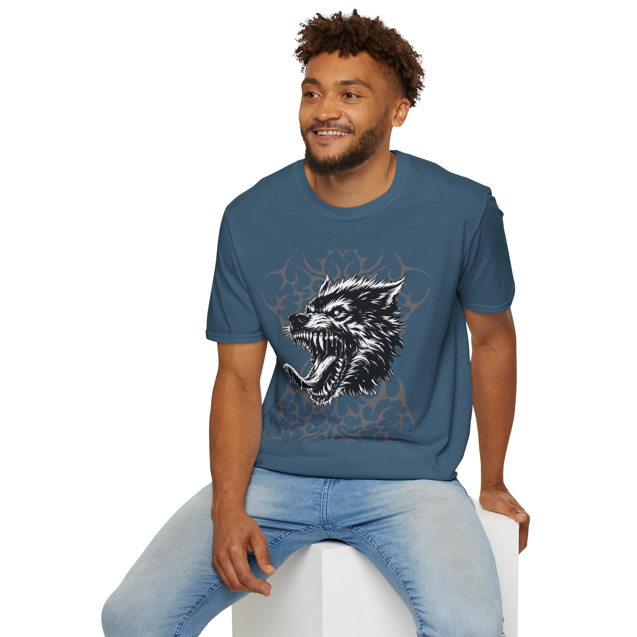 Angry Wolf Graphic T-Shirt — "This Is My Friendly Side"