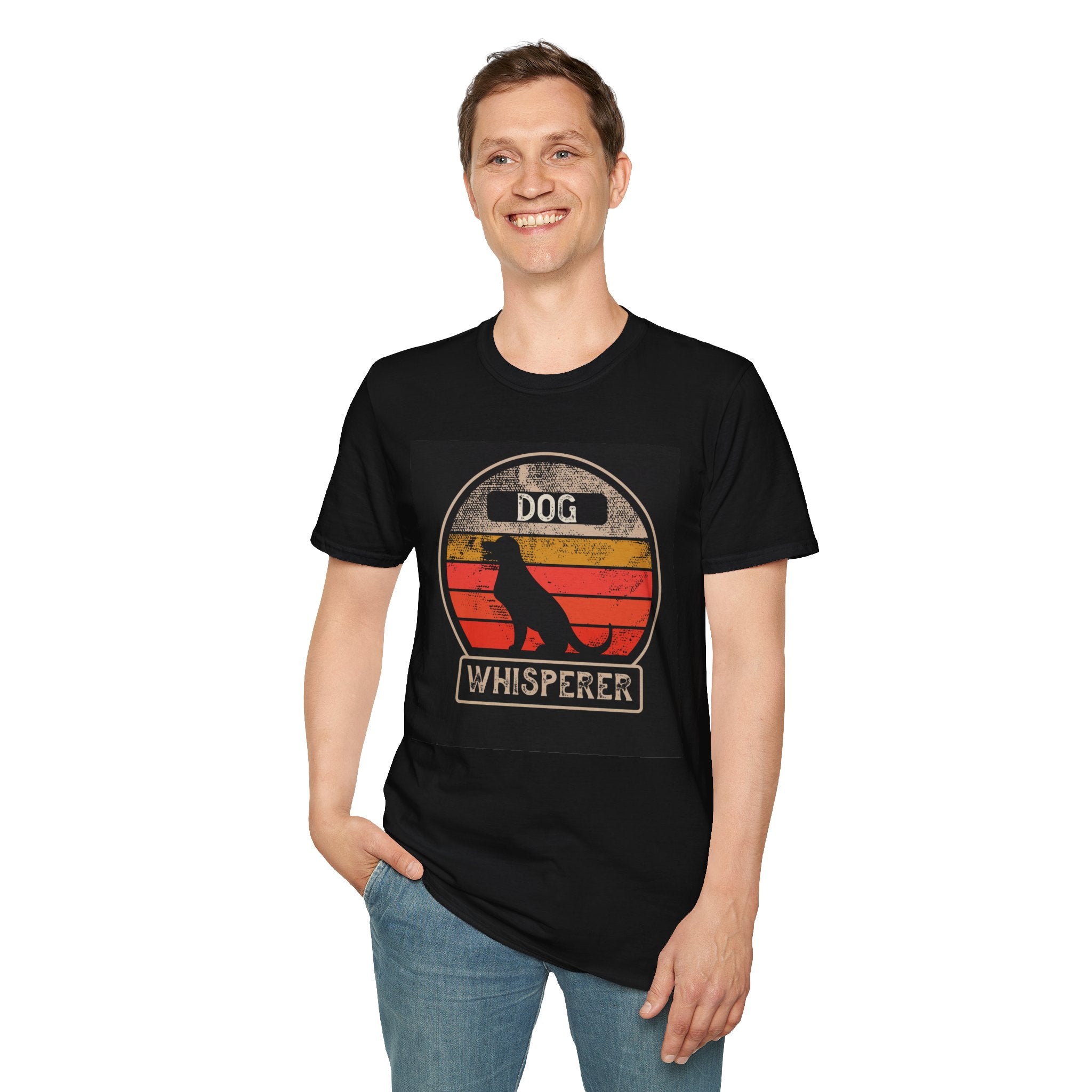 Dog Whisperer T‑Shirt — Vintage Retro Silhouette Tee