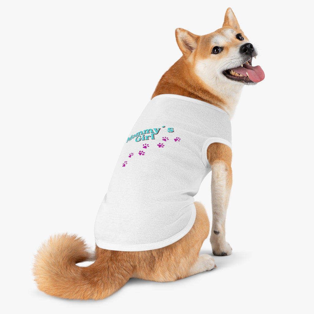 Mommy's Girl Pet Tank Top — Cute Paw Print Dog Shirt for Small Dogs & Puppies