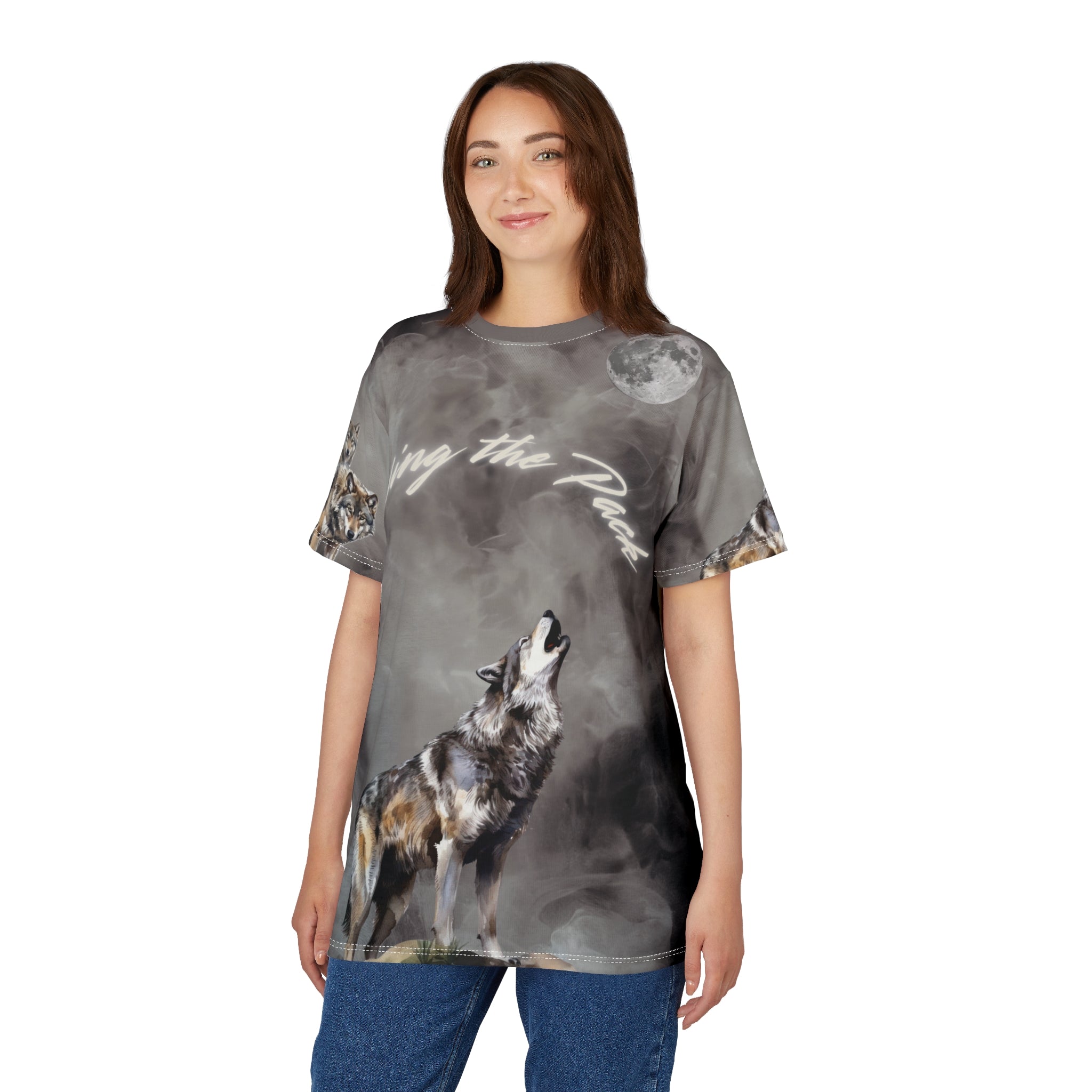 Calling The Pack – Wolves All-Over Print T-Shirt