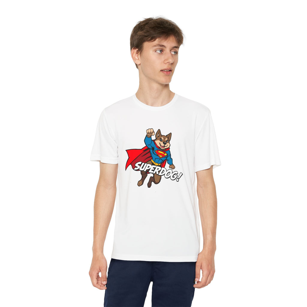 Kids Superdog T-Shirt — Youth Superhero Dog Tee ("SUPERDOG!")