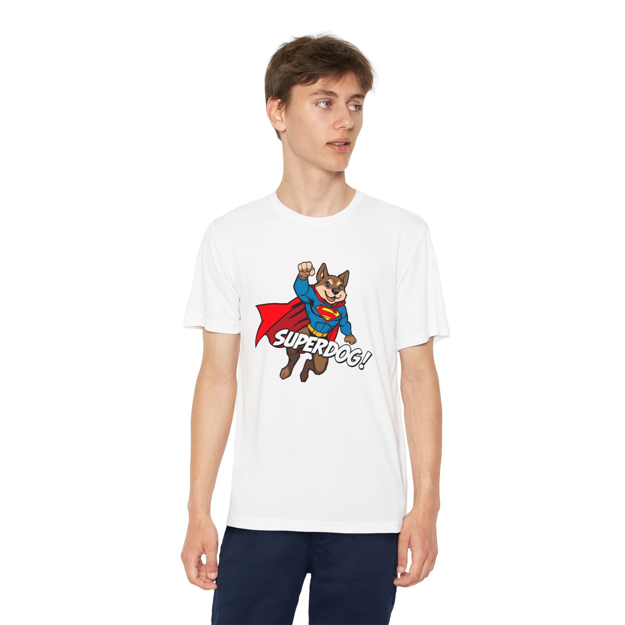 Kids Superdog T-Shirt — Youth Superhero Dog Tee ("SUPERDOG!")