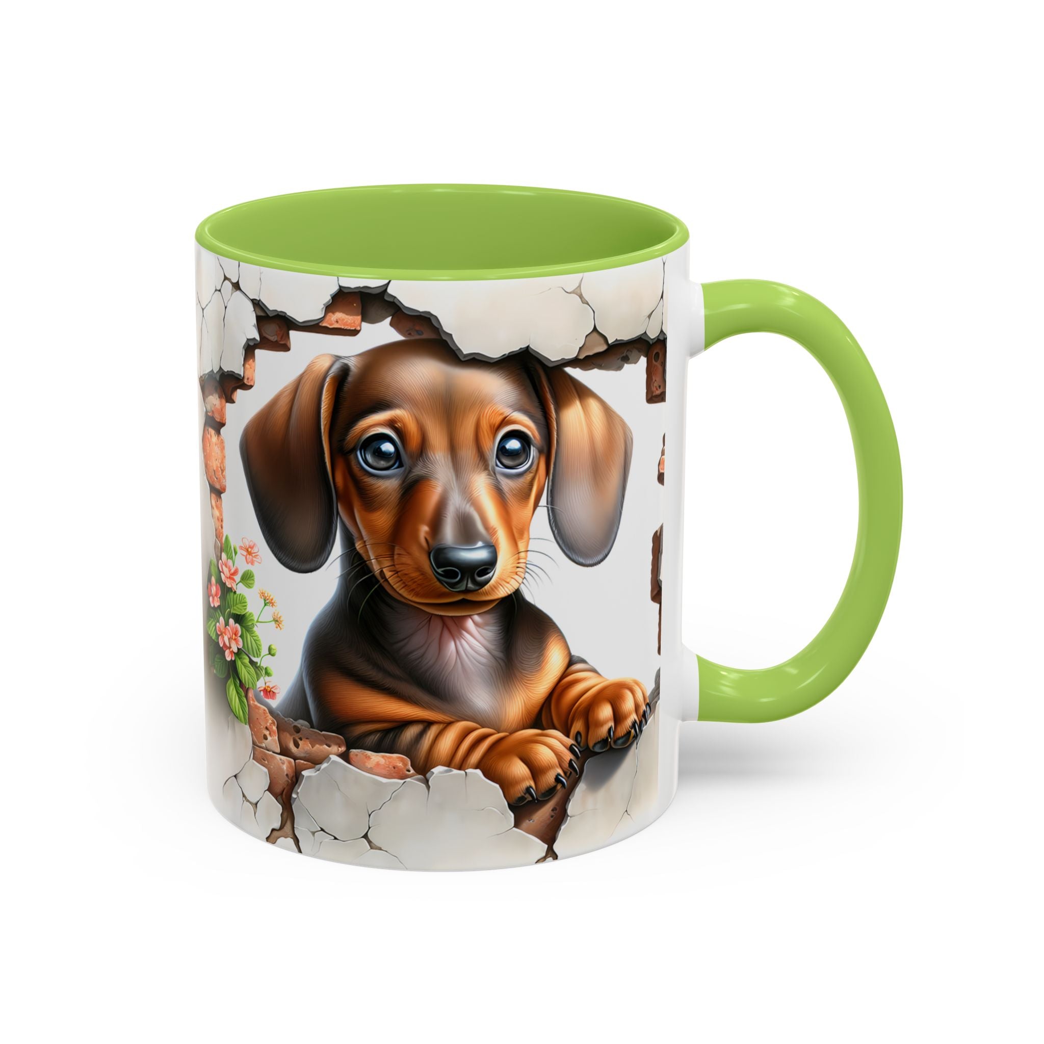 Dachshund Peek-A-Boo Coffee Mug — Cute Puppy Dog Gift