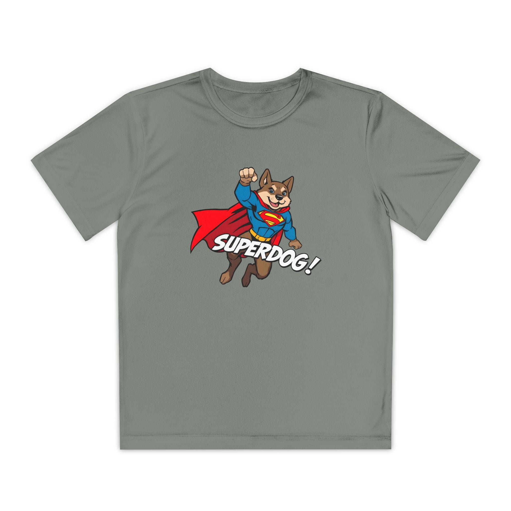 Kids Superdog T-Shirt — Youth Superhero Dog Tee ("SUPERDOG!")