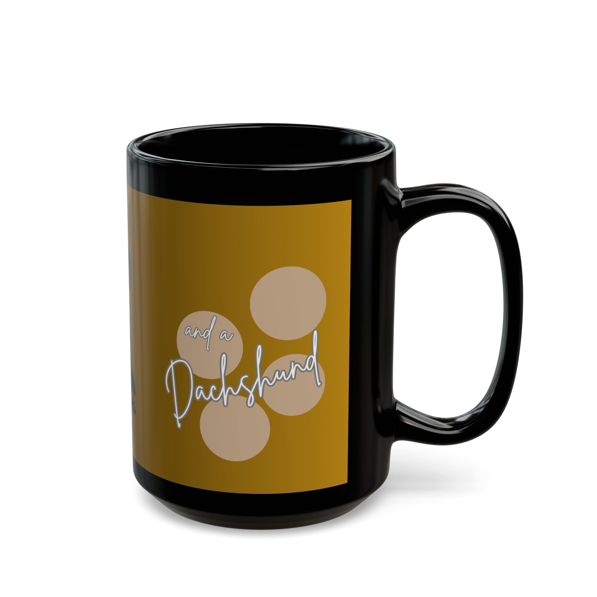 Dachshund Coffee Mug — Cute Black Wiener Dog Design