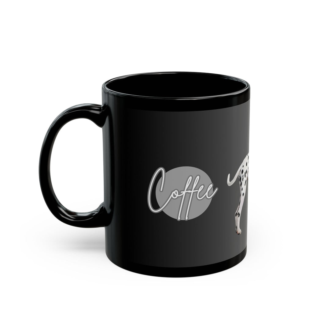 Dalmatian Dog Black Coffee Mug — 11oz & 15oz Ceramic Gift