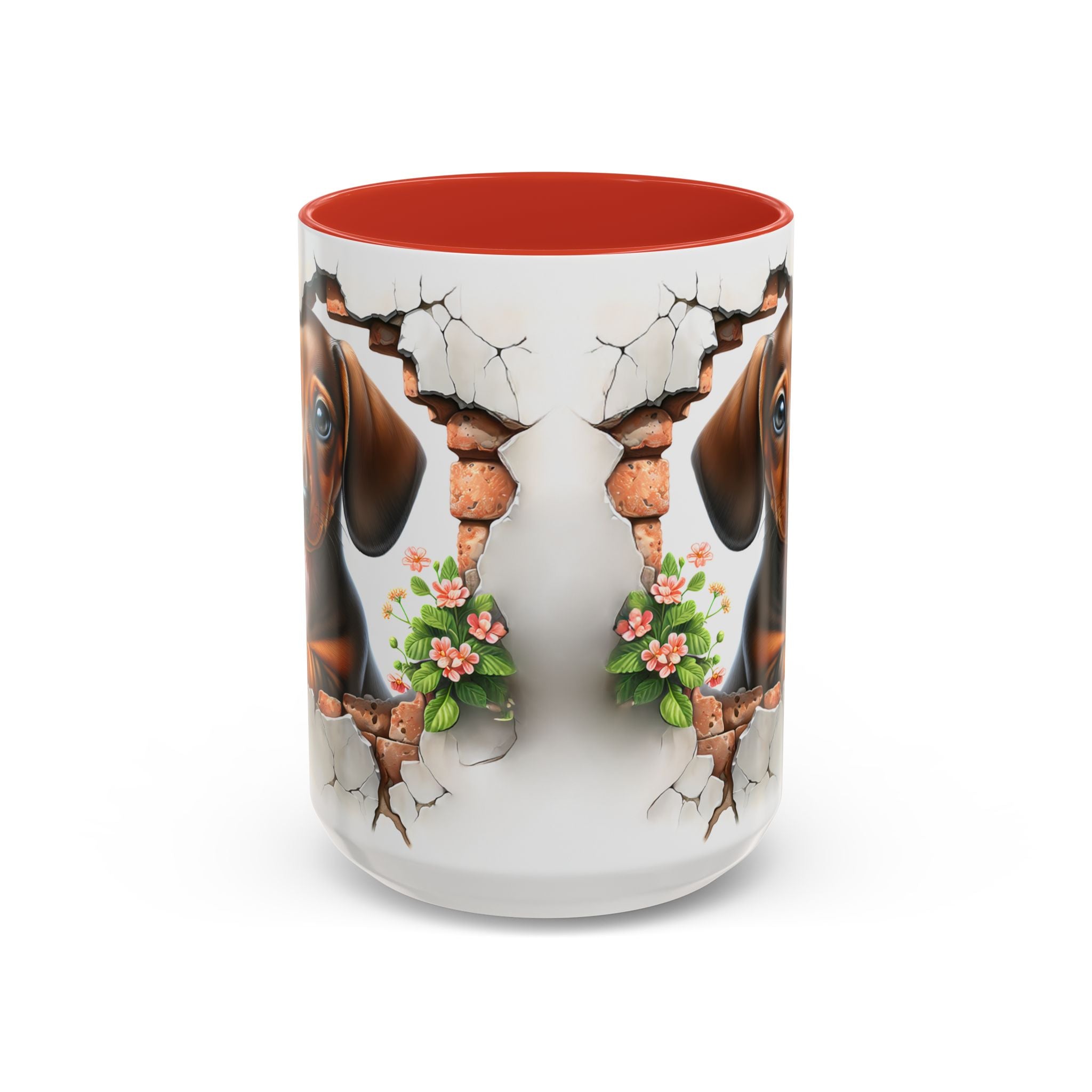 Dachshund Peek-A-Boo Coffee Mug — Cute Puppy Dog Gift