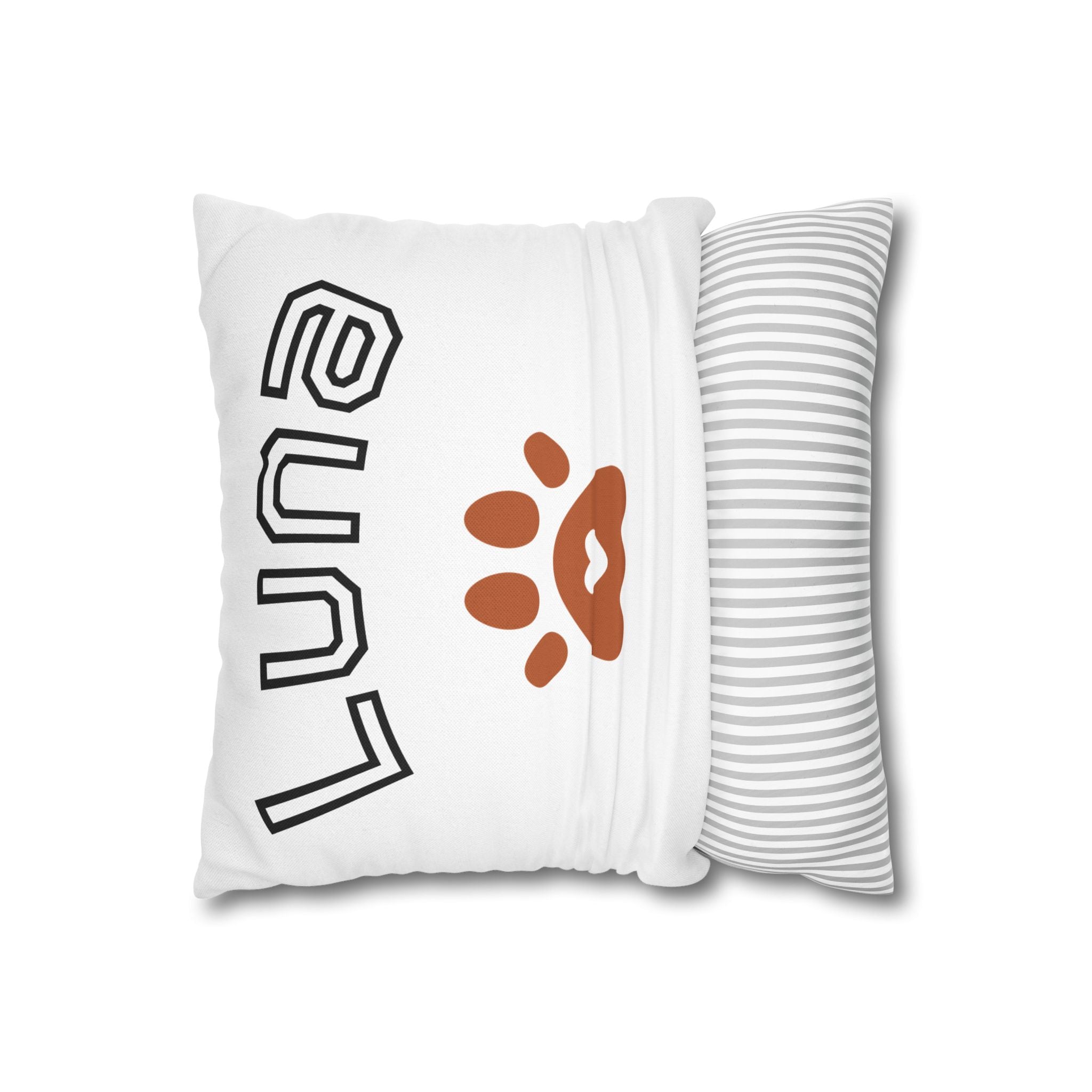 Black Labrador Dog Photo Pillowcase – Square Decorative Throw Pillow Cover