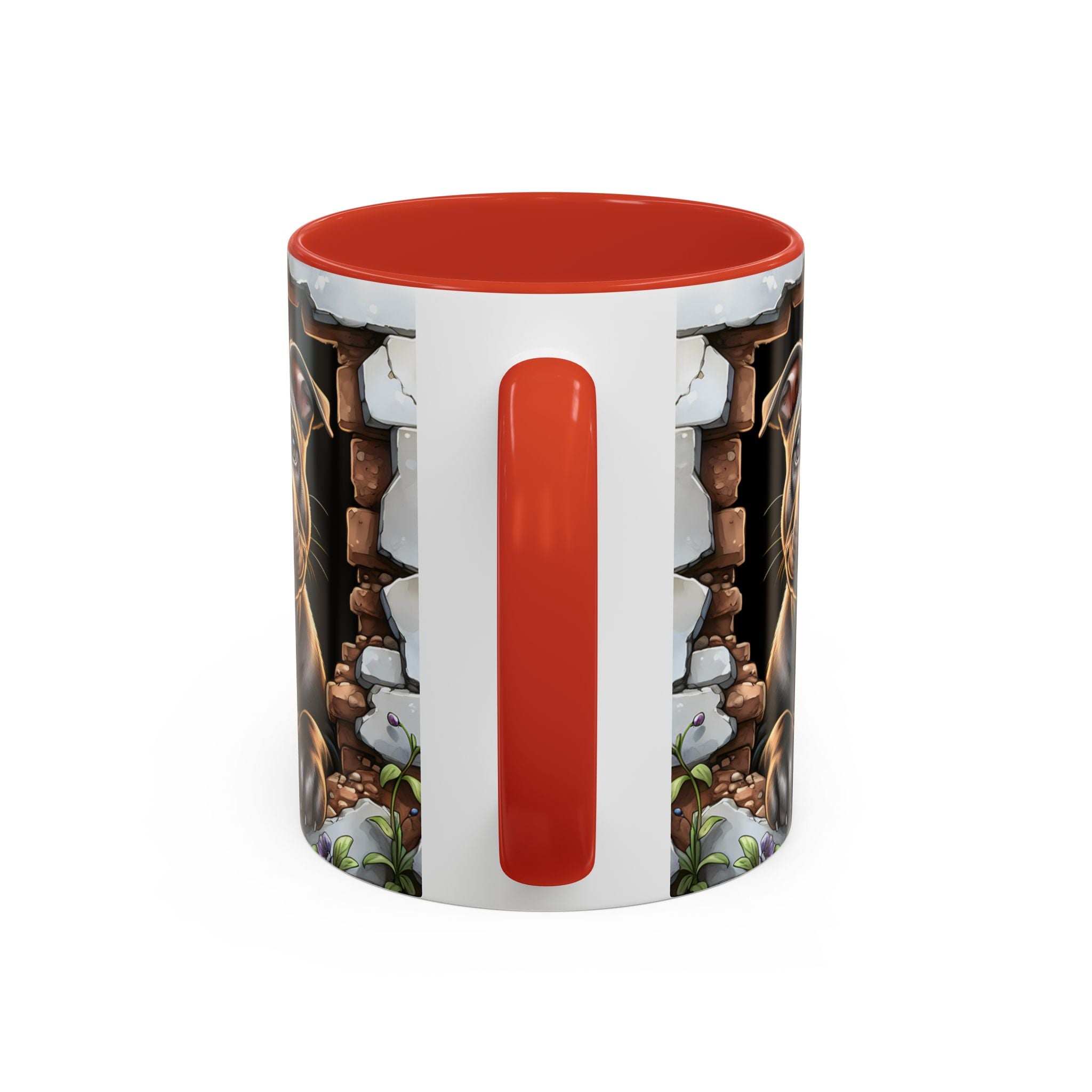 Pit Bull Puppy Peek Accent Coffee Mug – Cute Dog Lover Gift (11/15oz)