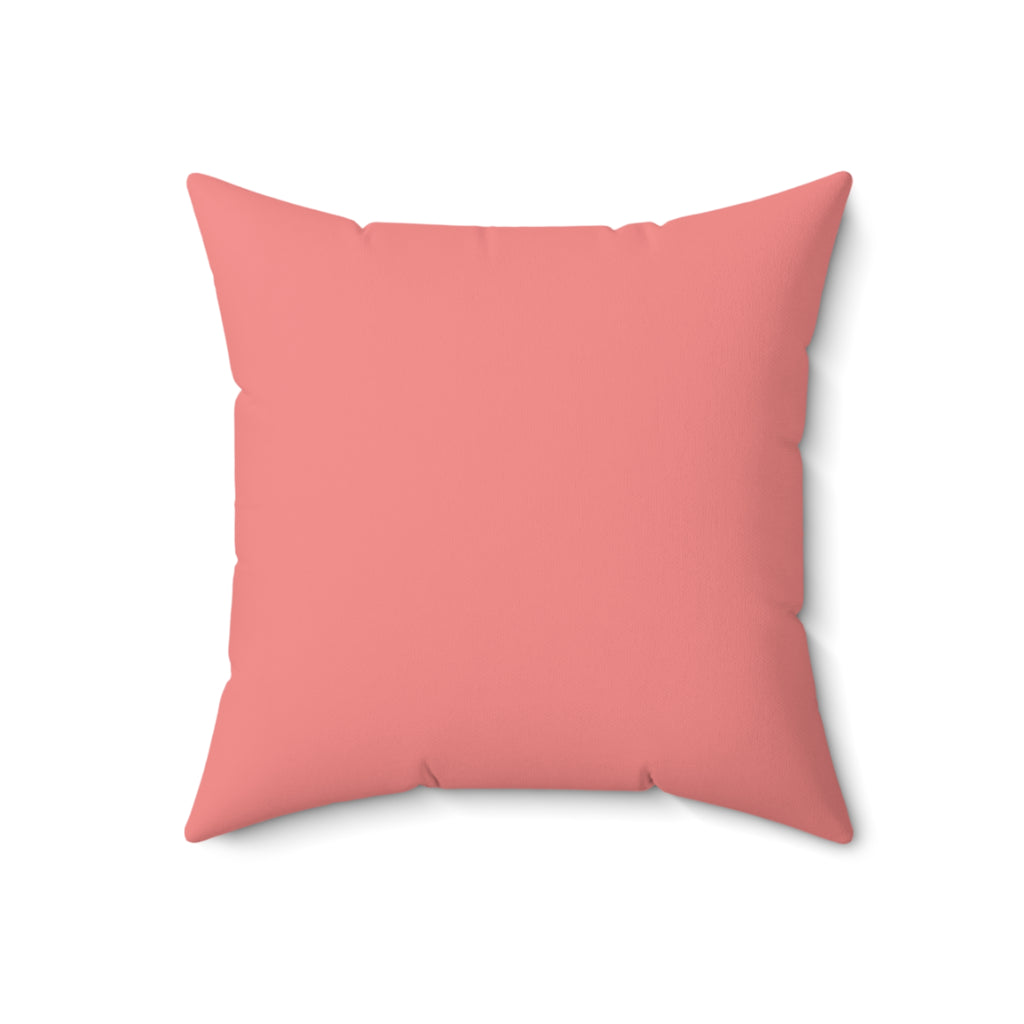 Toy Poodle Throw Pillow — Peeking Puppy Pink Striped Faux Suede | Dog Lover Gift