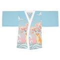Shiba Inu Sakura Kimono Robe — Floral Cherry Blossom Long Sleeve Wrap