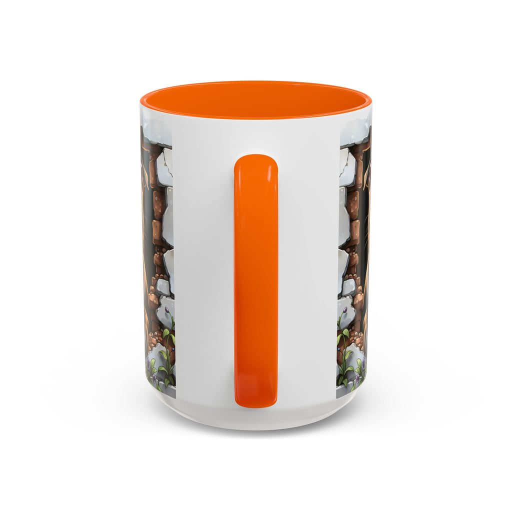 Pit Bull Puppy Peek Accent Coffee Mug – Cute Dog Lover Gift (11/15oz)