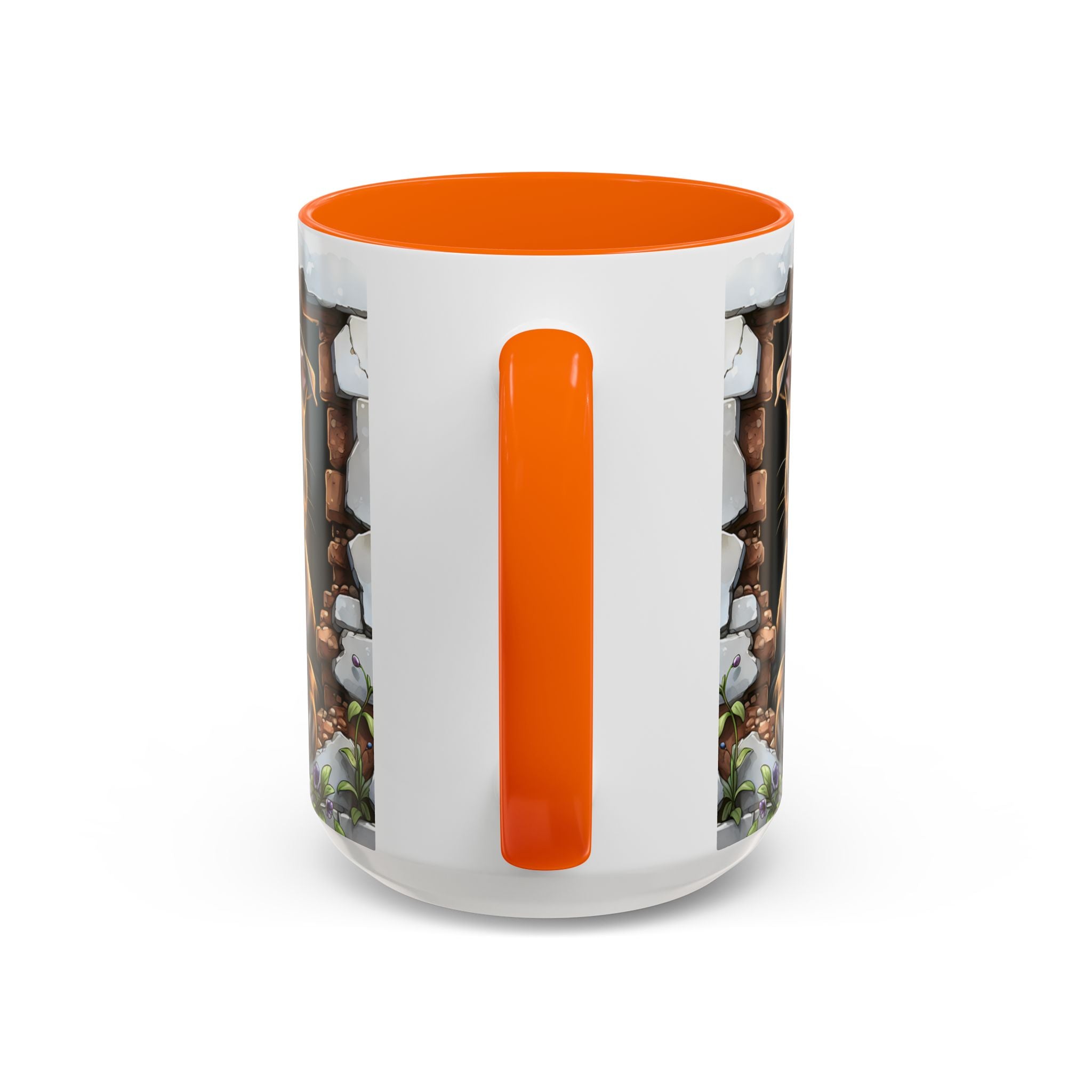 Pit Bull Puppy Peek Accent Coffee Mug – Cute Dog Lover Gift (11/15oz)