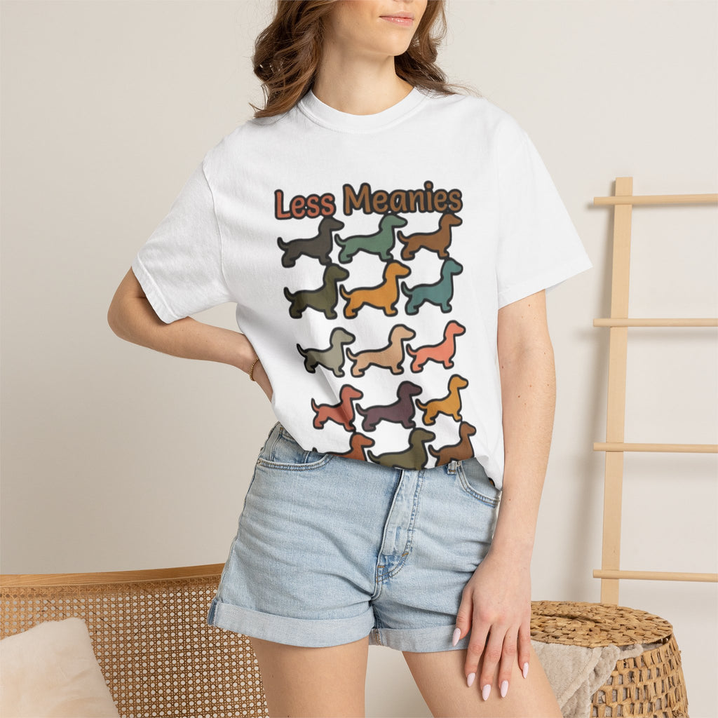 Less Meanies More Weenies Dachshund T-Shirt