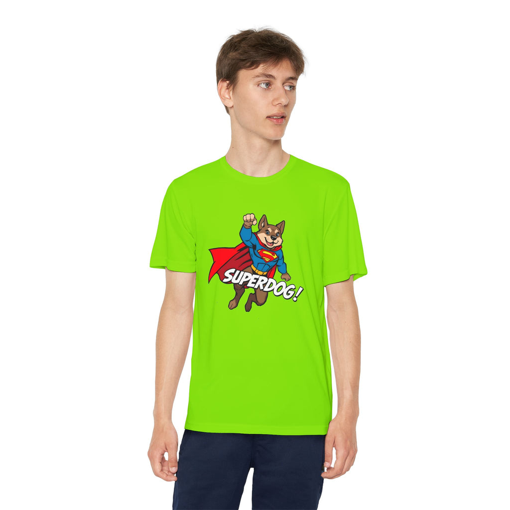 Kids Superdog T-Shirt — Youth Superhero Dog Tee ("SUPERDOG!")