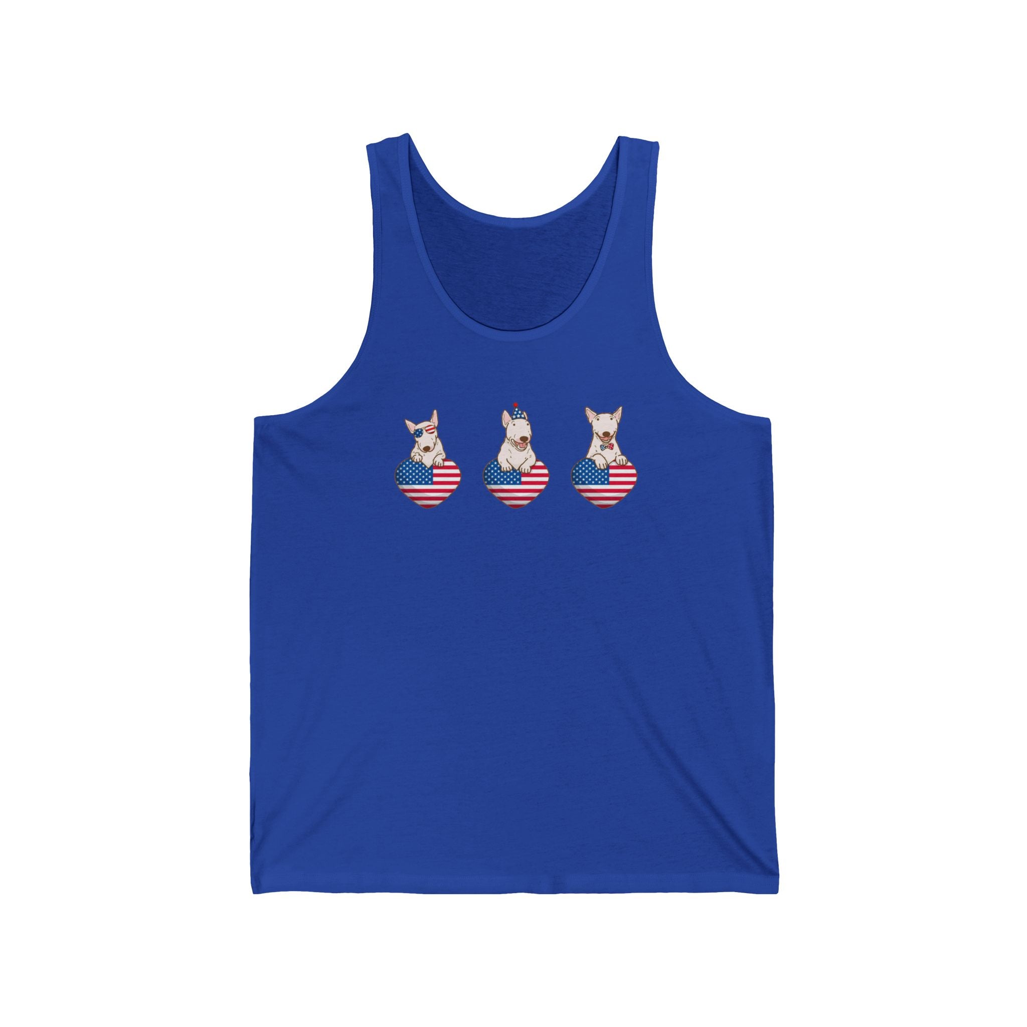 Patriotic French Bulldog Hearts Tank