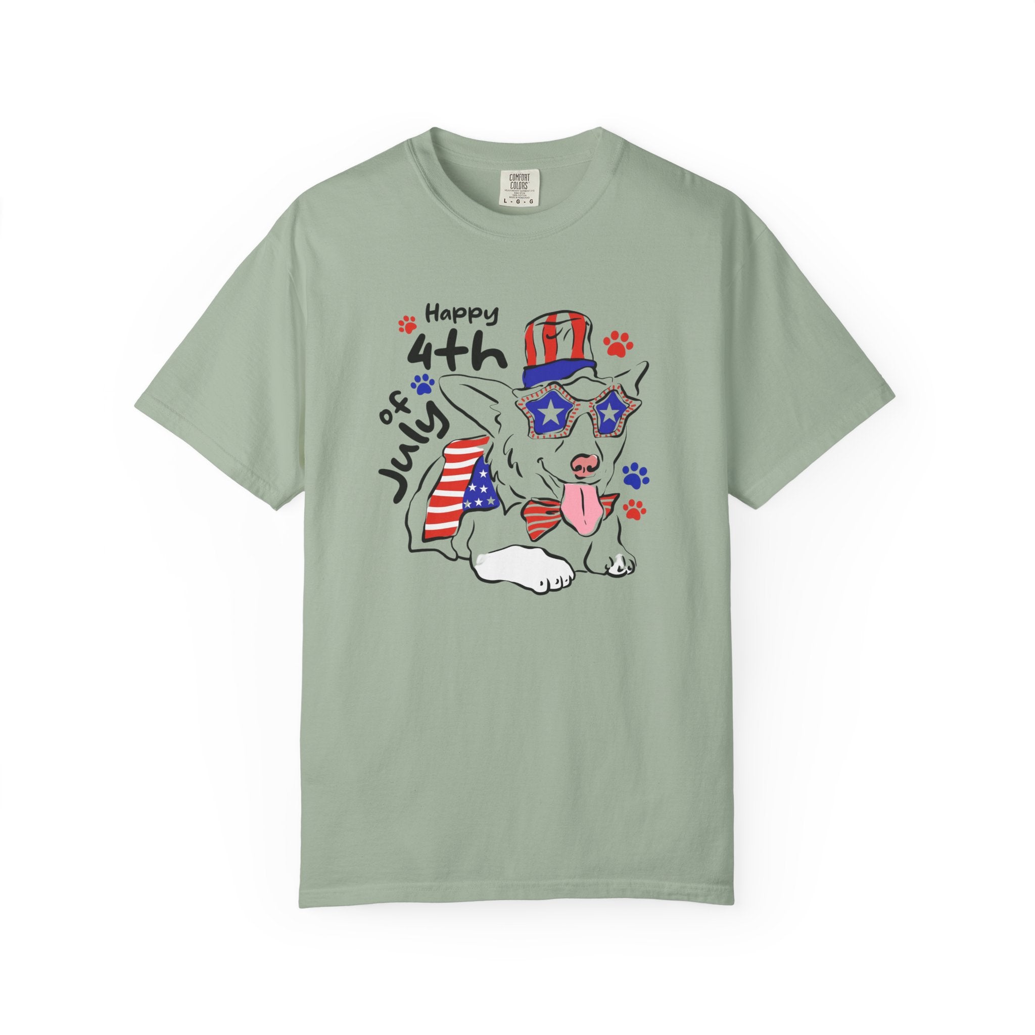 4th of July Dog T-Shirt — Patriotic Pup Graphic Tee