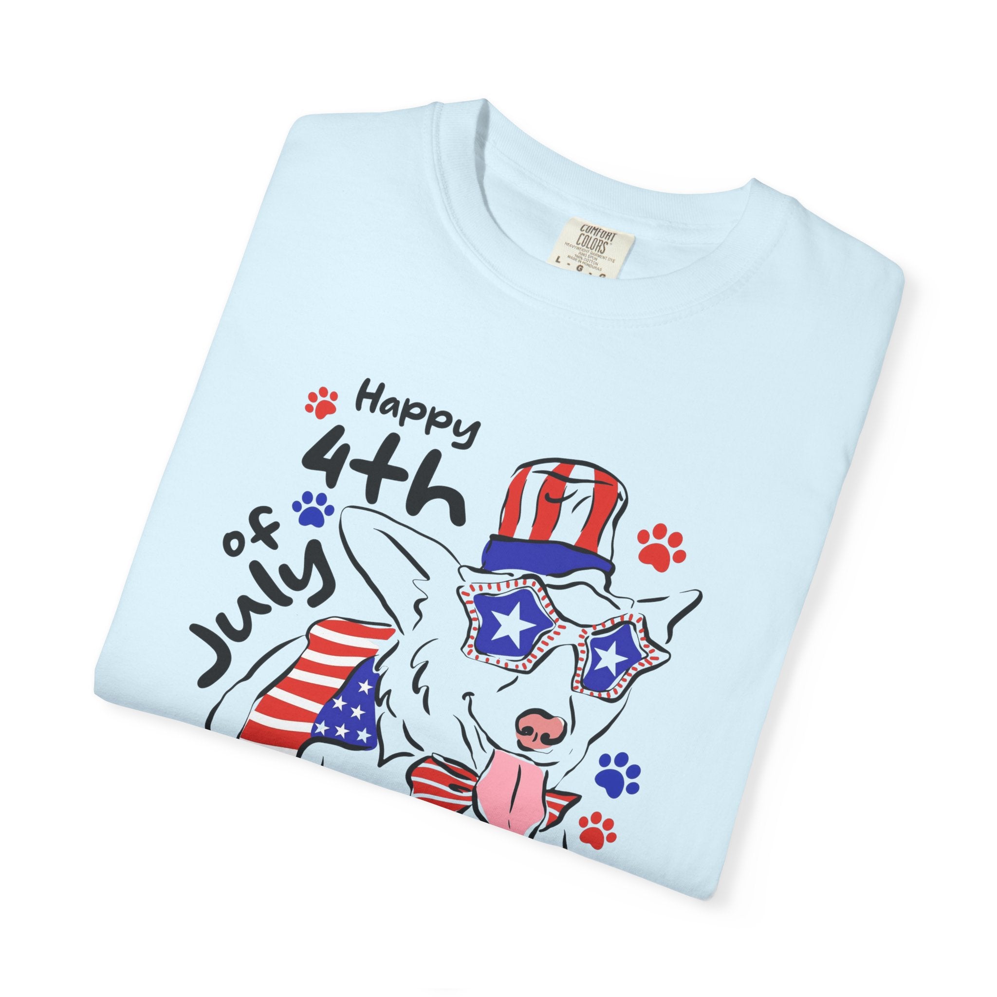 4th of July Dog T-Shirt — Patriotic Pup Graphic Tee