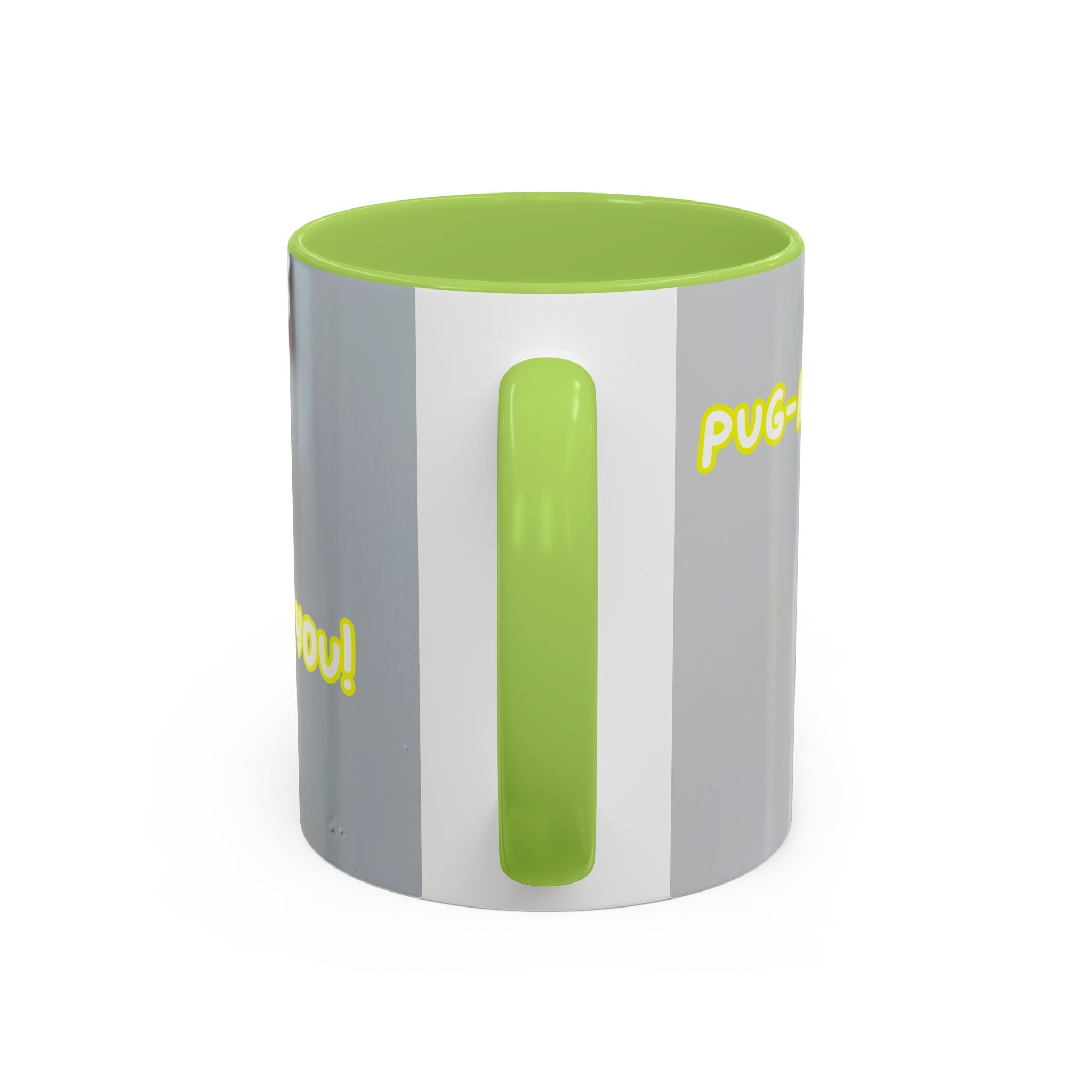 Pug “I See You!” Accent Coffee Mug — Cute Dog Lover Gift (11/15 oz)