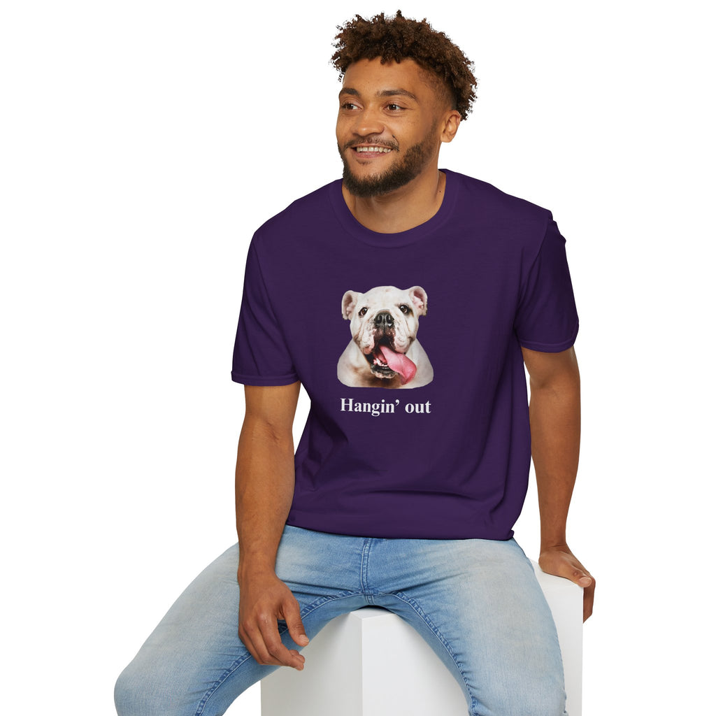 Bulldog Graphic T-Shirt — "Hangin' Out"
