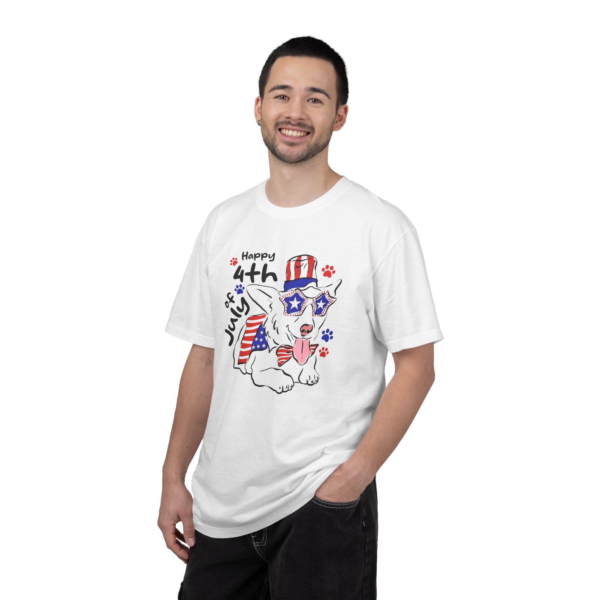 4th of July Dog T-Shirt — Patriotic Pup Graphic Tee