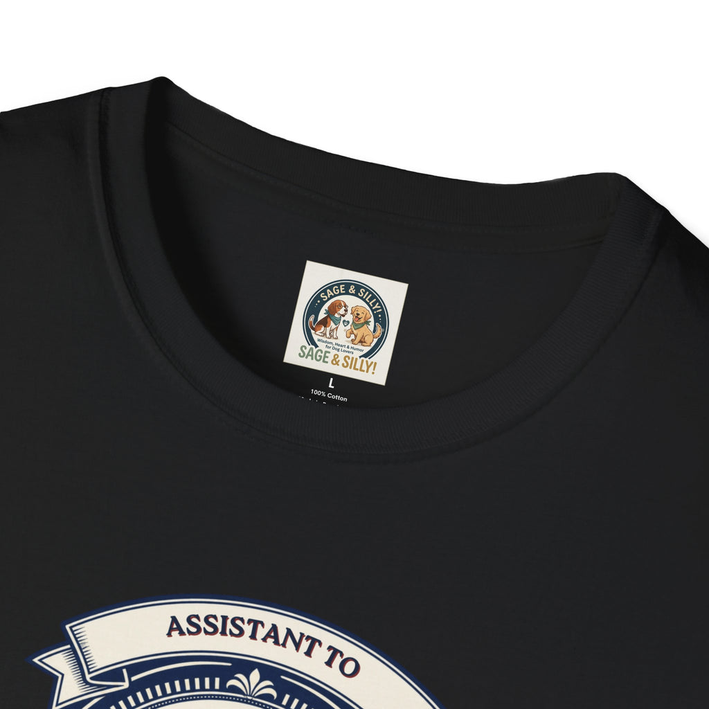 Dachshund Assistant T-Shirt — "Assistant to the Regional Manager" Funny Dog Tee