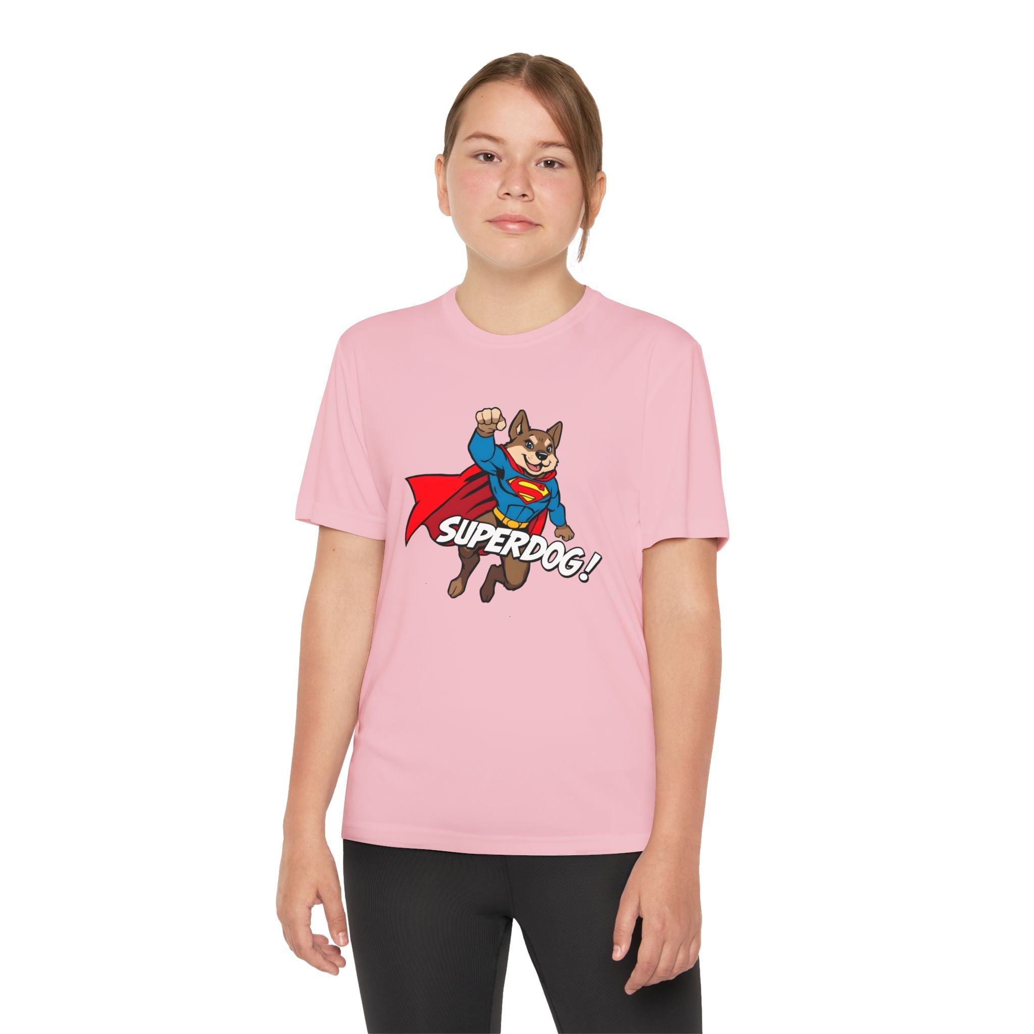Kids Superdog T-Shirt — Youth Superhero Dog Tee ("SUPERDOG!")