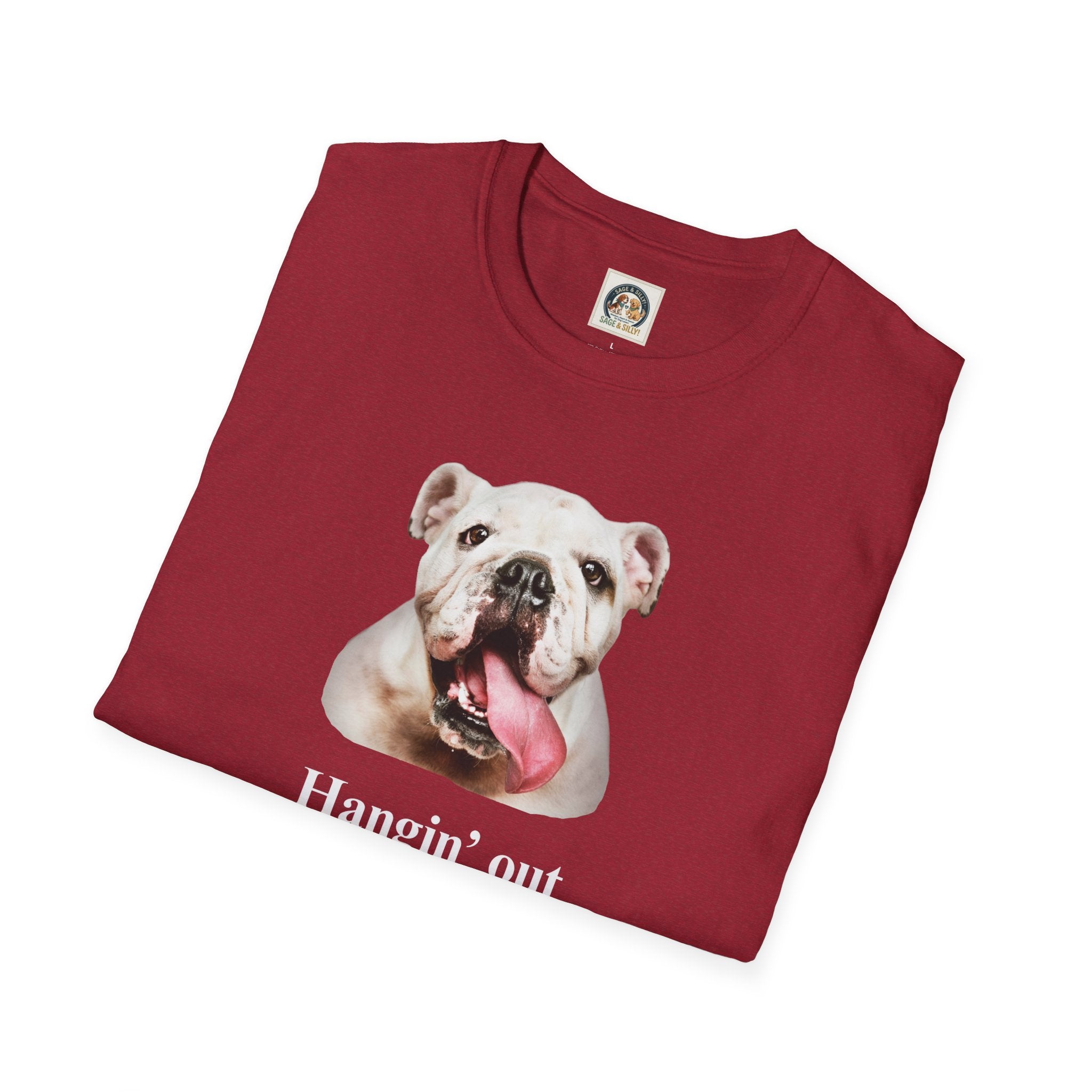 Bulldog Graphic T-Shirt — "Hangin' Out"