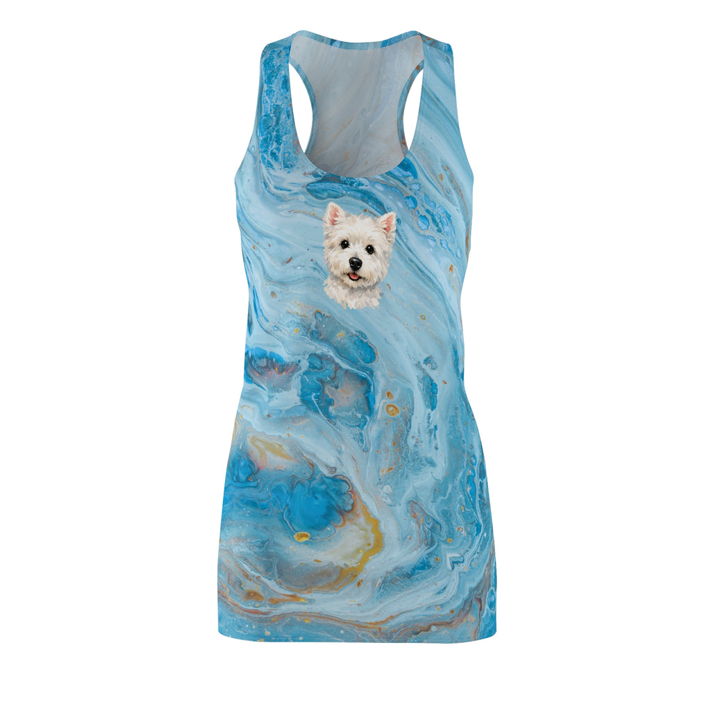 Women's AOP Racerback Dress — All-Over Print Sporty Fit