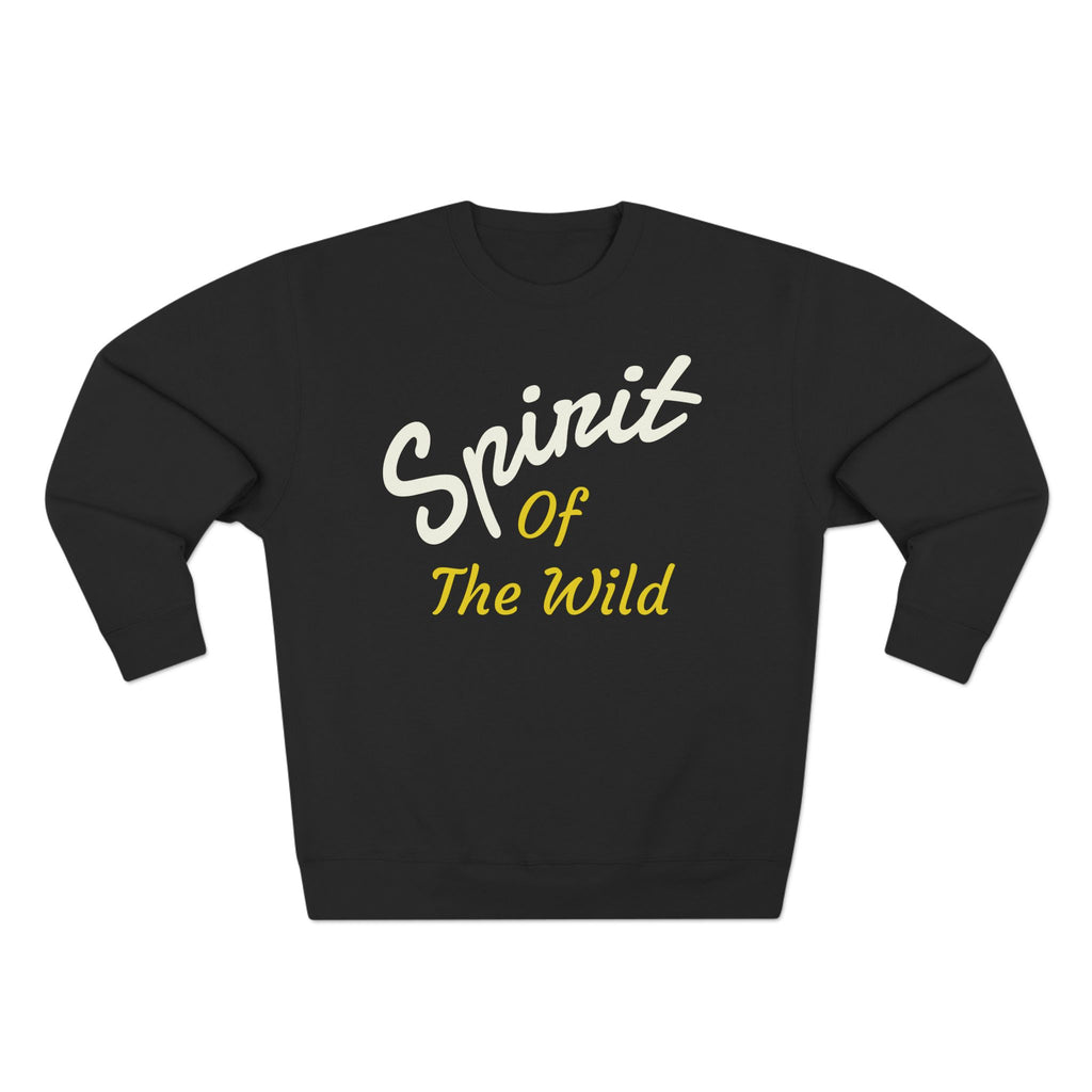 Wolf Spirit Crewneck Sweatshirt — "Spirit of the Wild" Graphic on the back