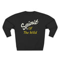 Wolf Spirit Crewneck Sweatshirt — "Spirit of the Wild" Graphic on the back