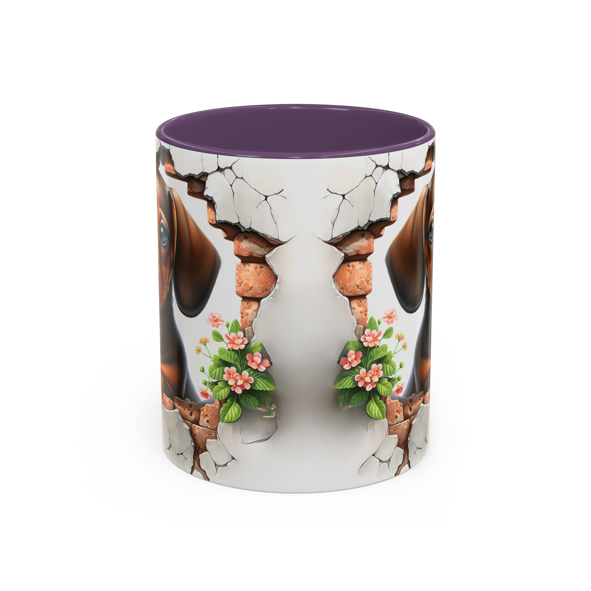 Dachshund Peek-A-Boo Coffee Mug — Cute Puppy Dog Gift
