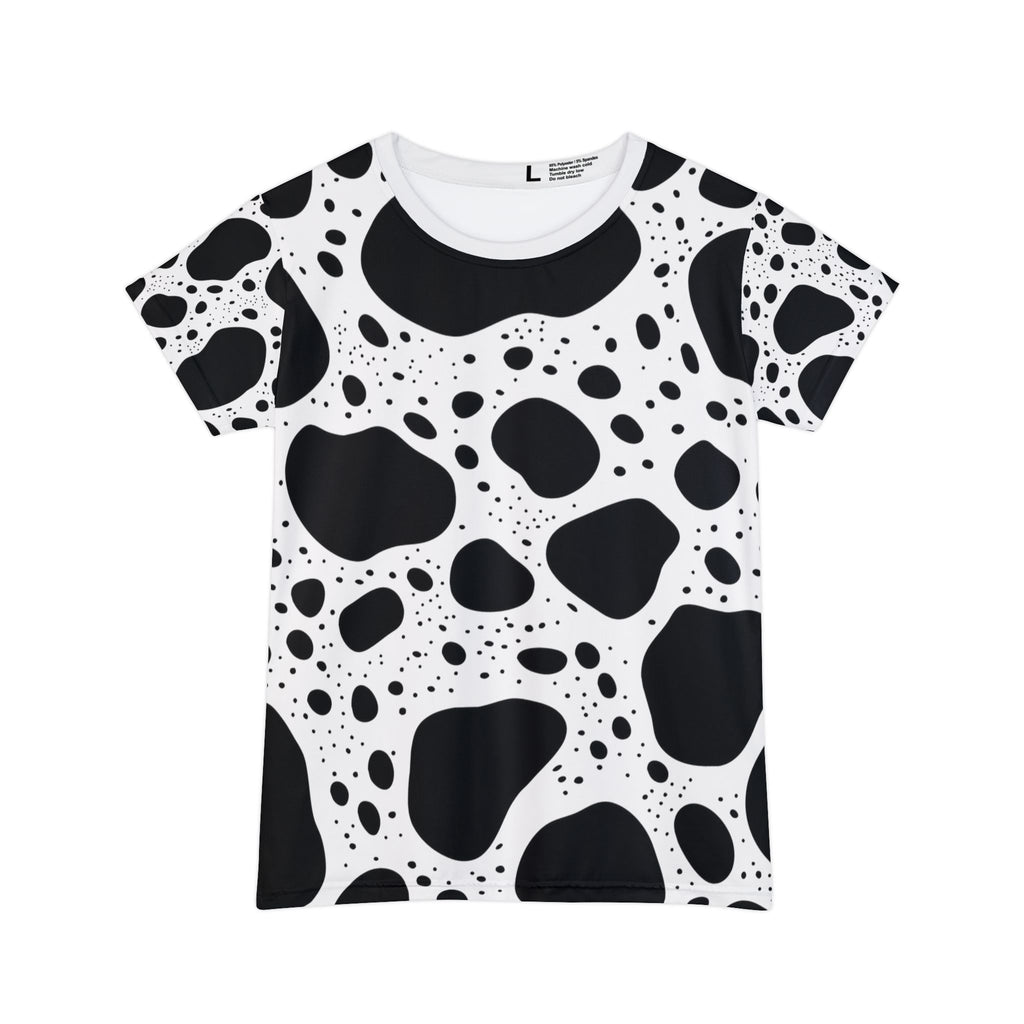 Dalmatian Pattern Women's Tee — "I Had My Patience Tested, I'm Negative"