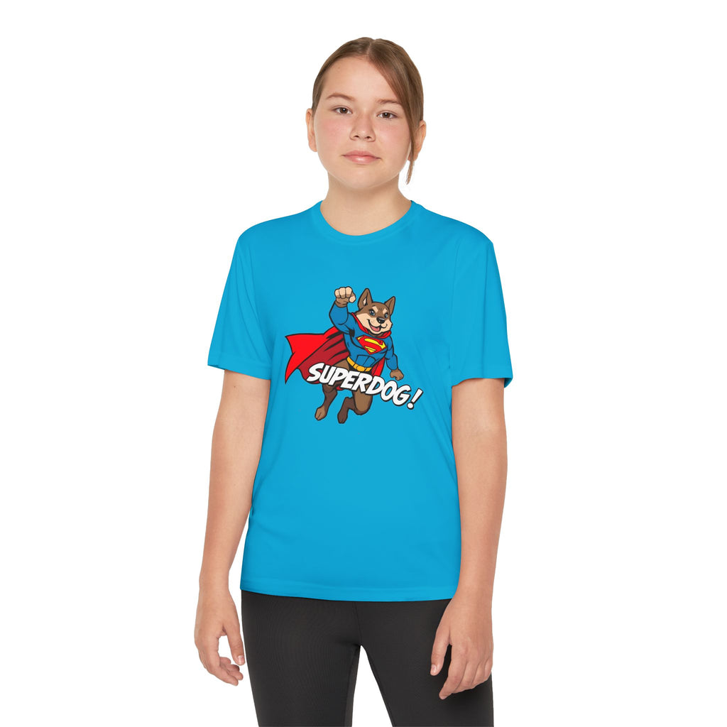Kids Superdog T-Shirt — Youth Superhero Dog Tee ("SUPERDOG!")