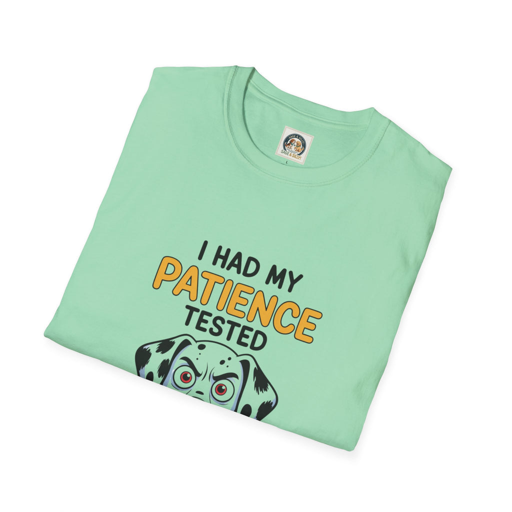 “I Had My Patience Tested I’m Negative” Dalmatian Graphic T-Shirt