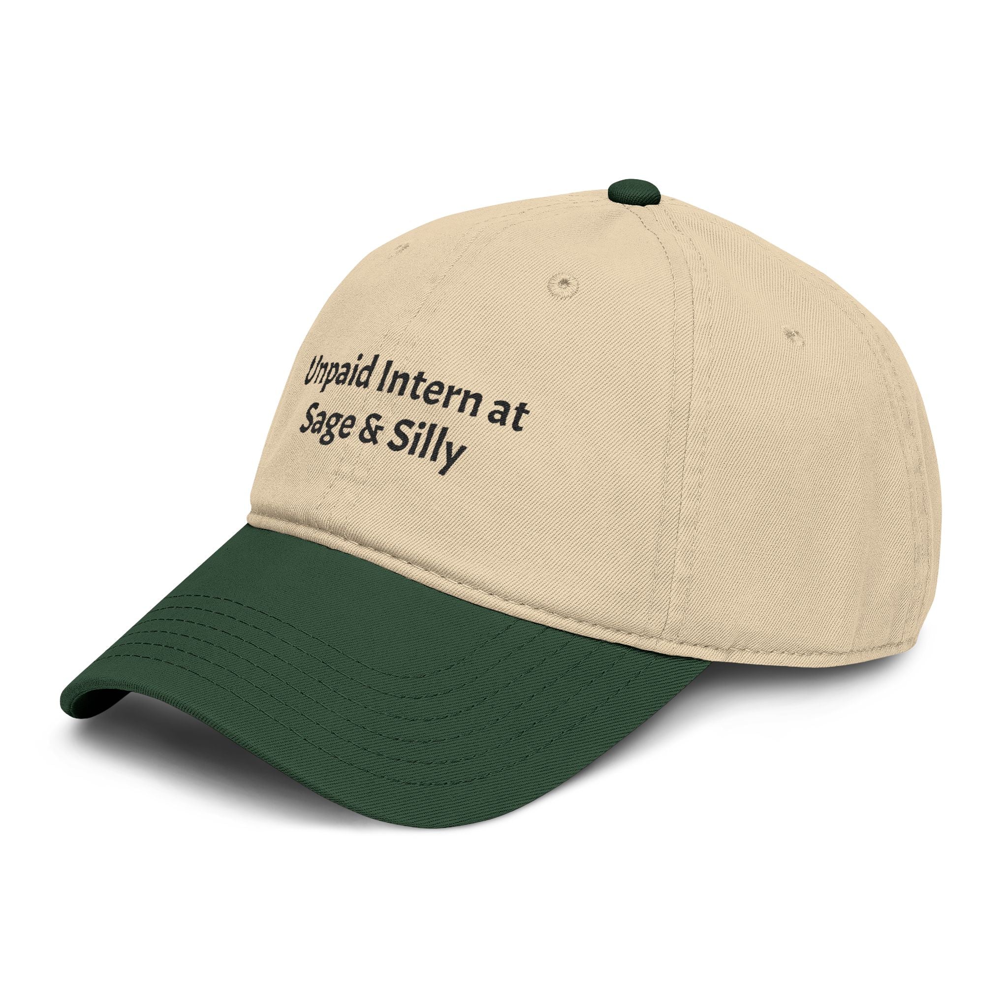 Unpaid Intern at Sage & Silly Funny Dog Lover Cap