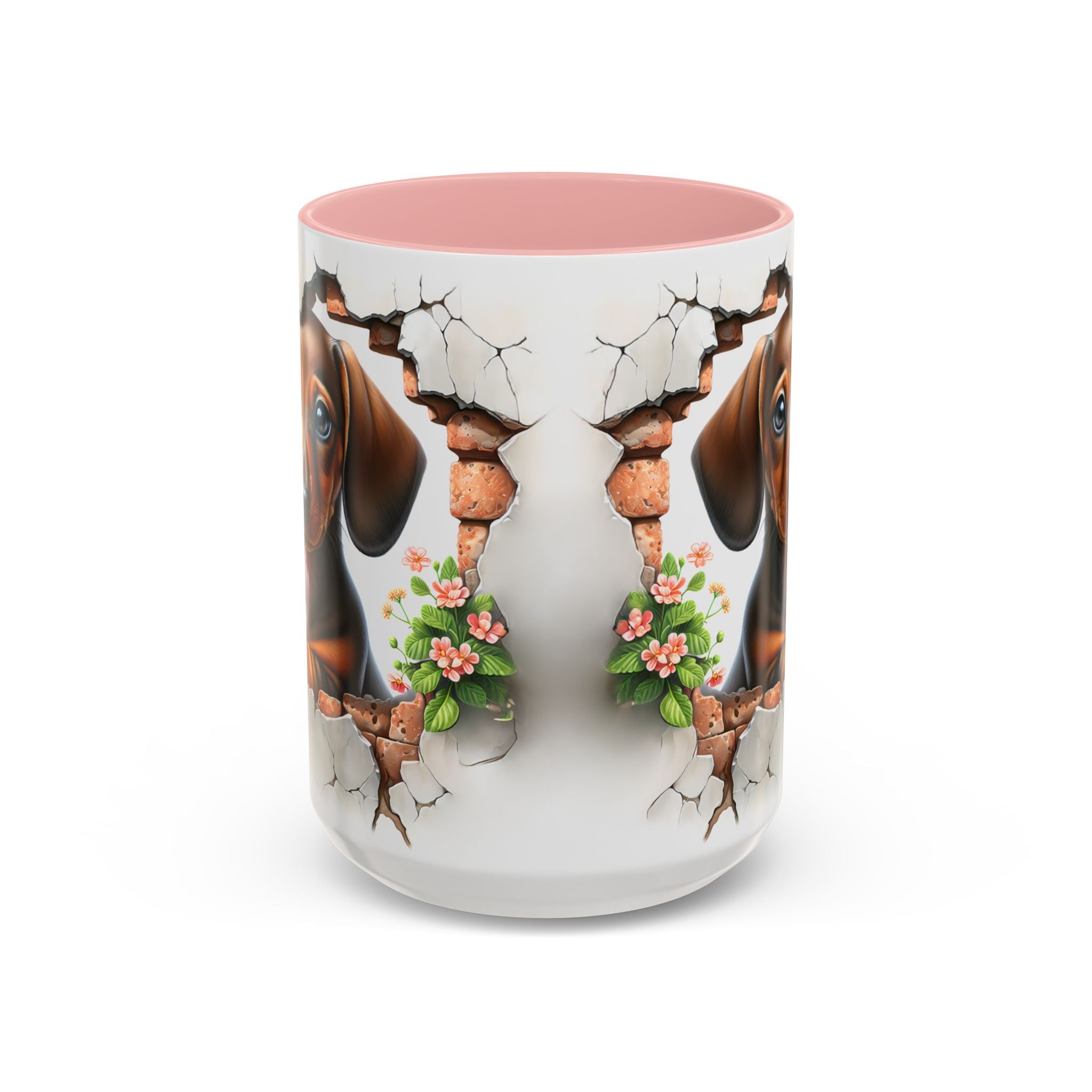 Dachshund Peek-A-Boo Coffee Mug — Cute Puppy Dog Gift
