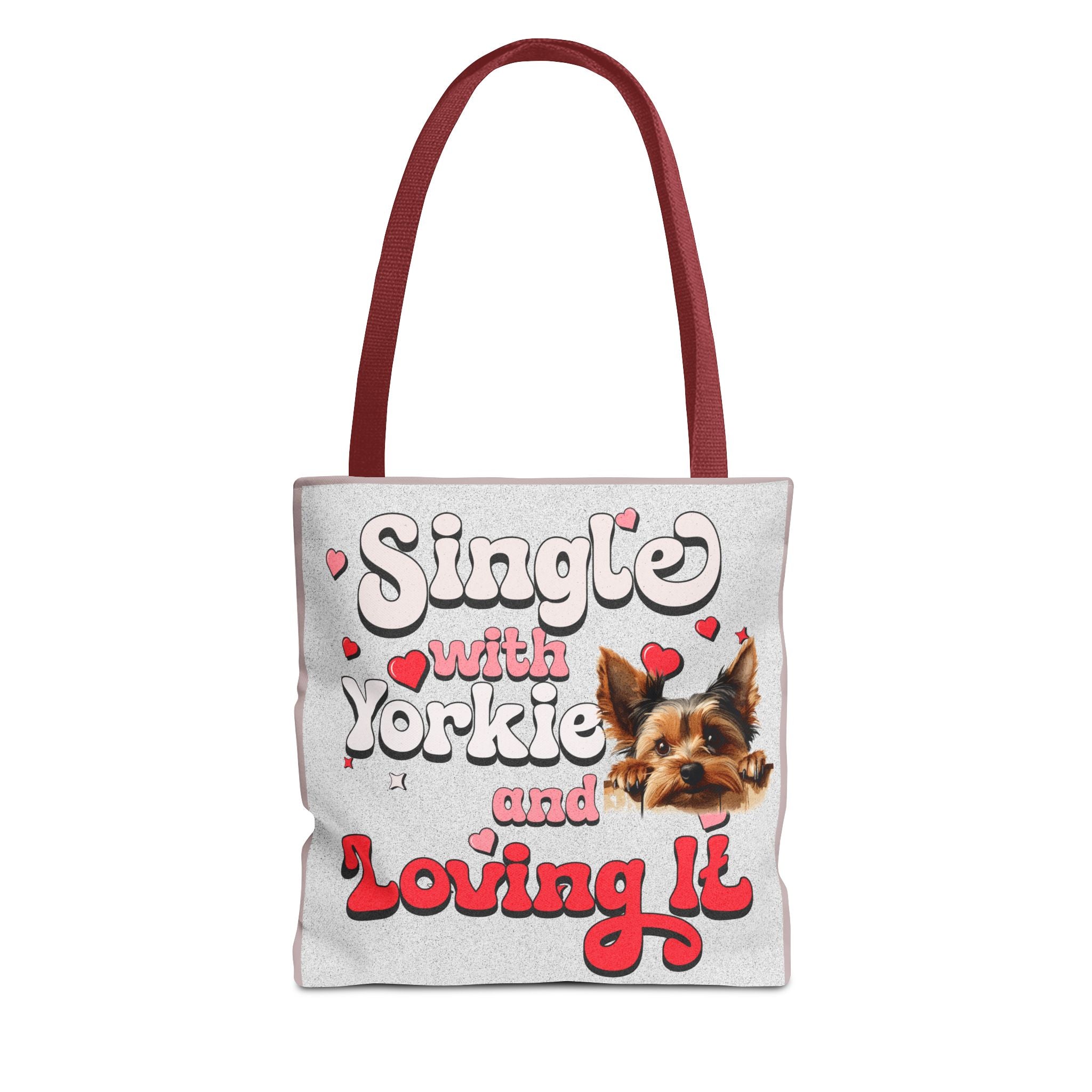 Tote Bag — "Single with Yorkie and Loving It" Cute Yorkie Lover Tote