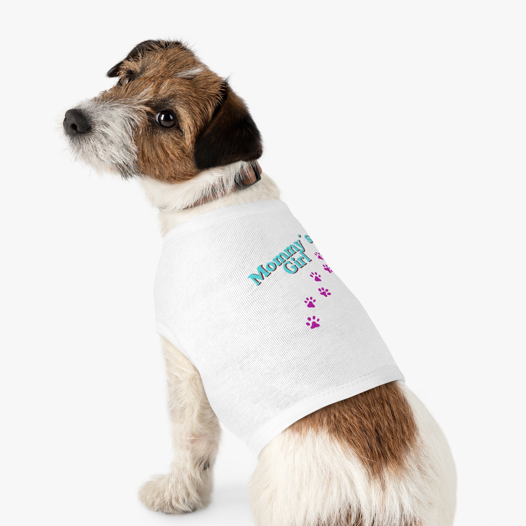 Mommy's Girl Pet Tank Top — Cute Paw Print Dog Shirt for Small Dogs & Puppies