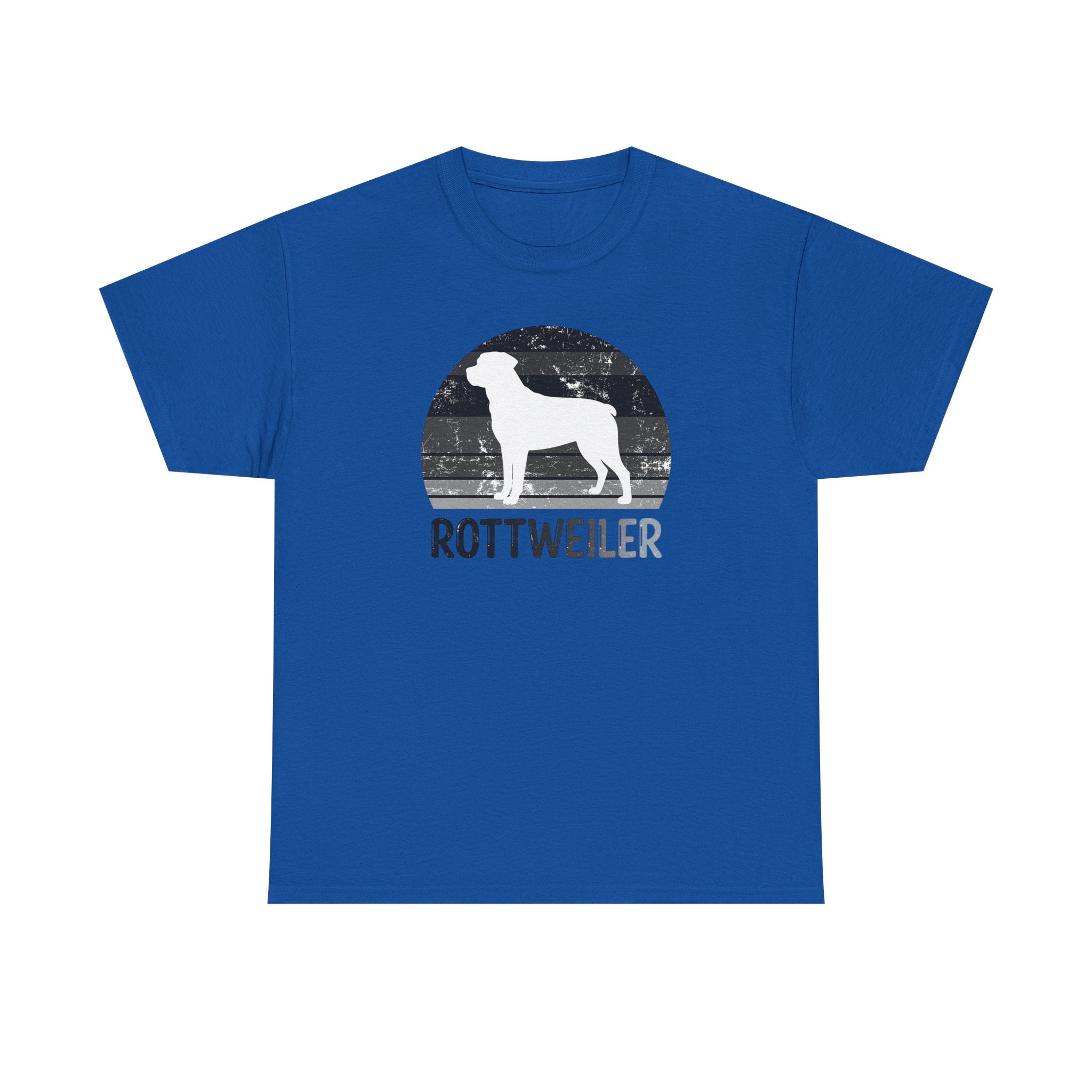 Rottweiler Retro Sunset T-Shirt – Unisex Dog Lover Graphic Tee