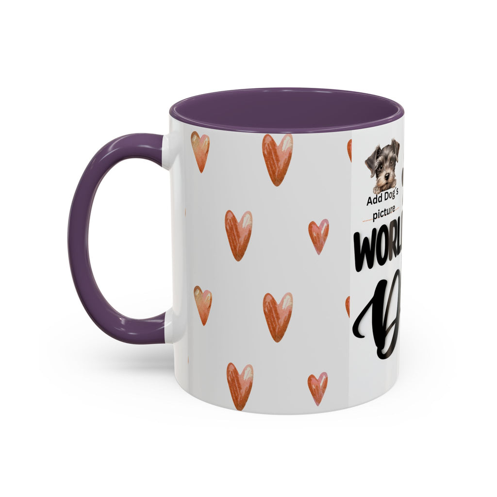 Personalised "World's Best Dog Dad" Coffee Mug — Custom Pet & Owner Photo