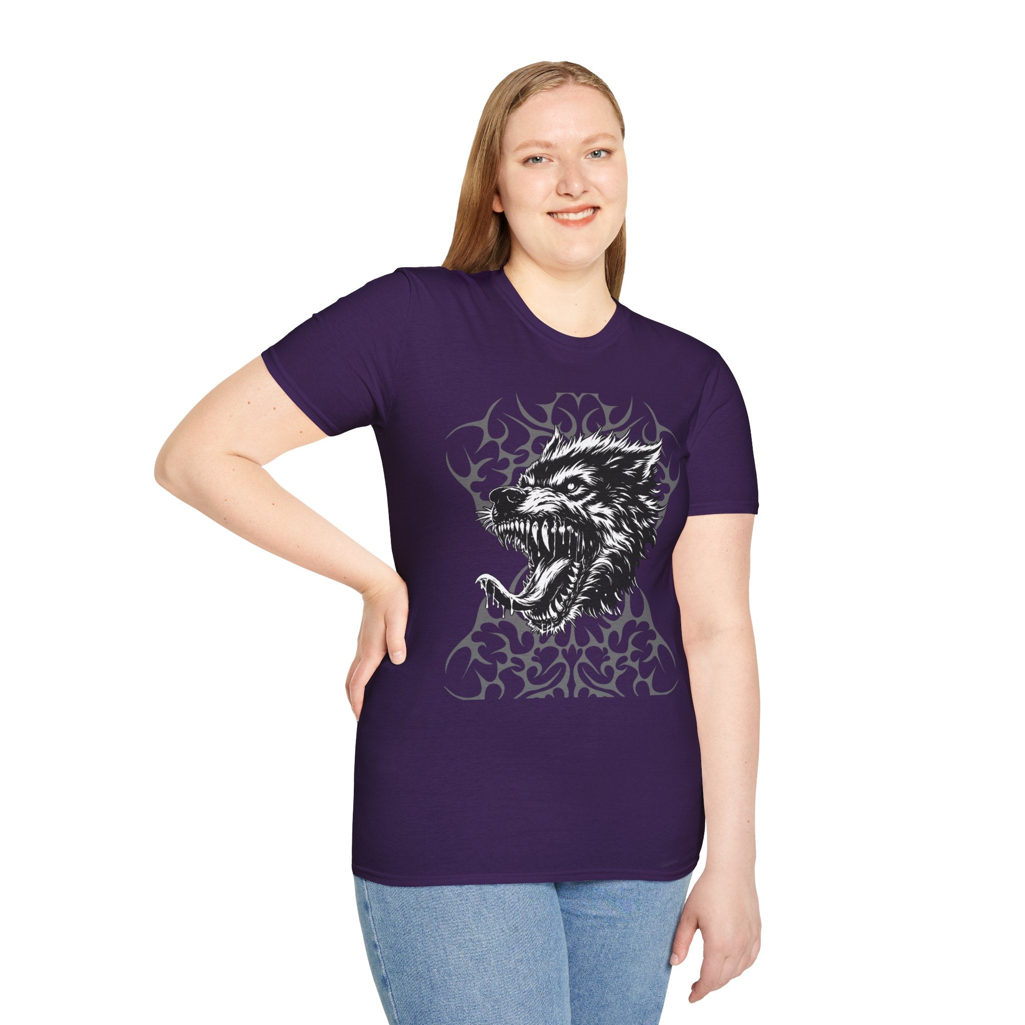 Angry Wolf Graphic T-Shirt — "This Is My Friendly Side"