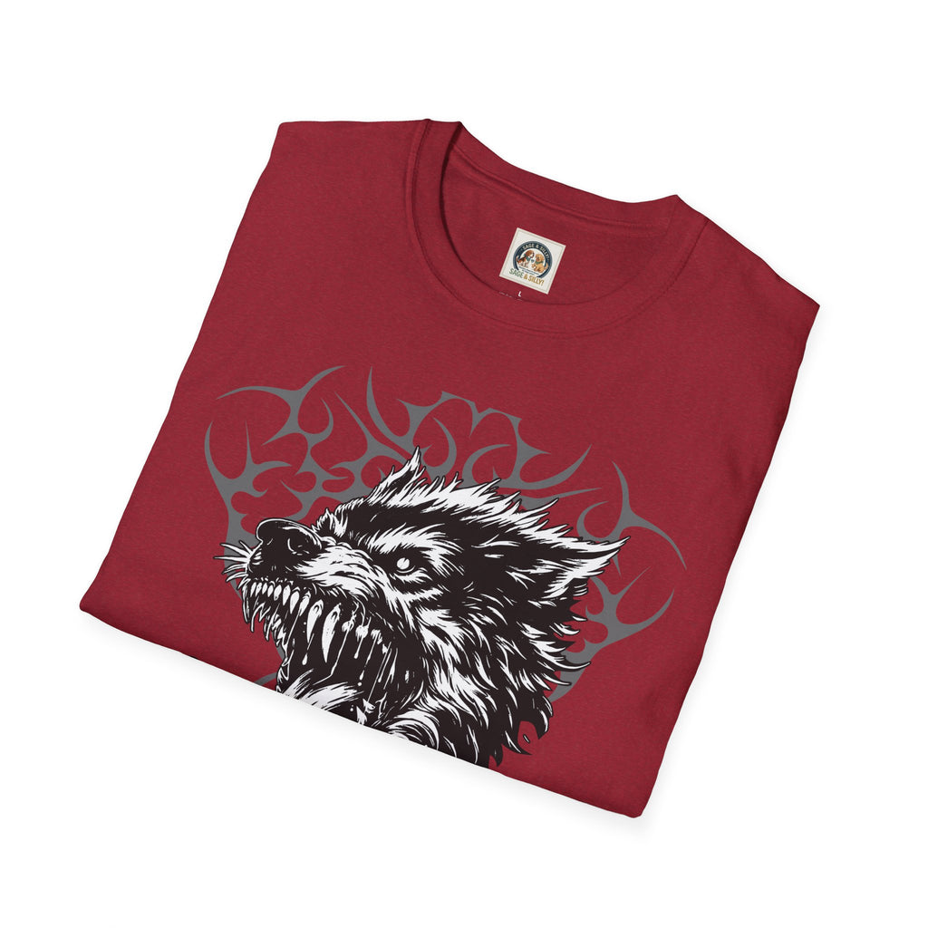Angry Wolf Graphic T-Shirt — "This Is My Friendly Side"