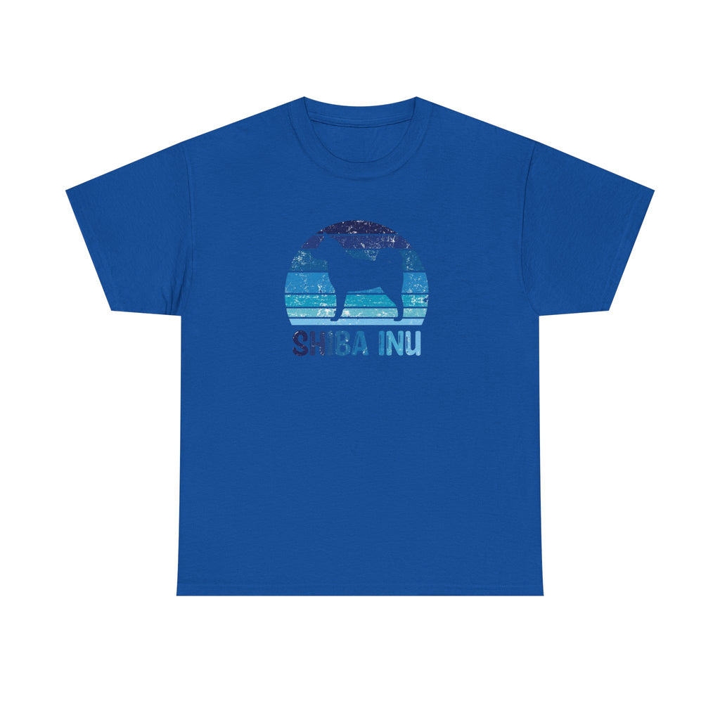 Shiba Inu Retro Sunset T-Shirt – Unisex Dog Lover Graphic Tee