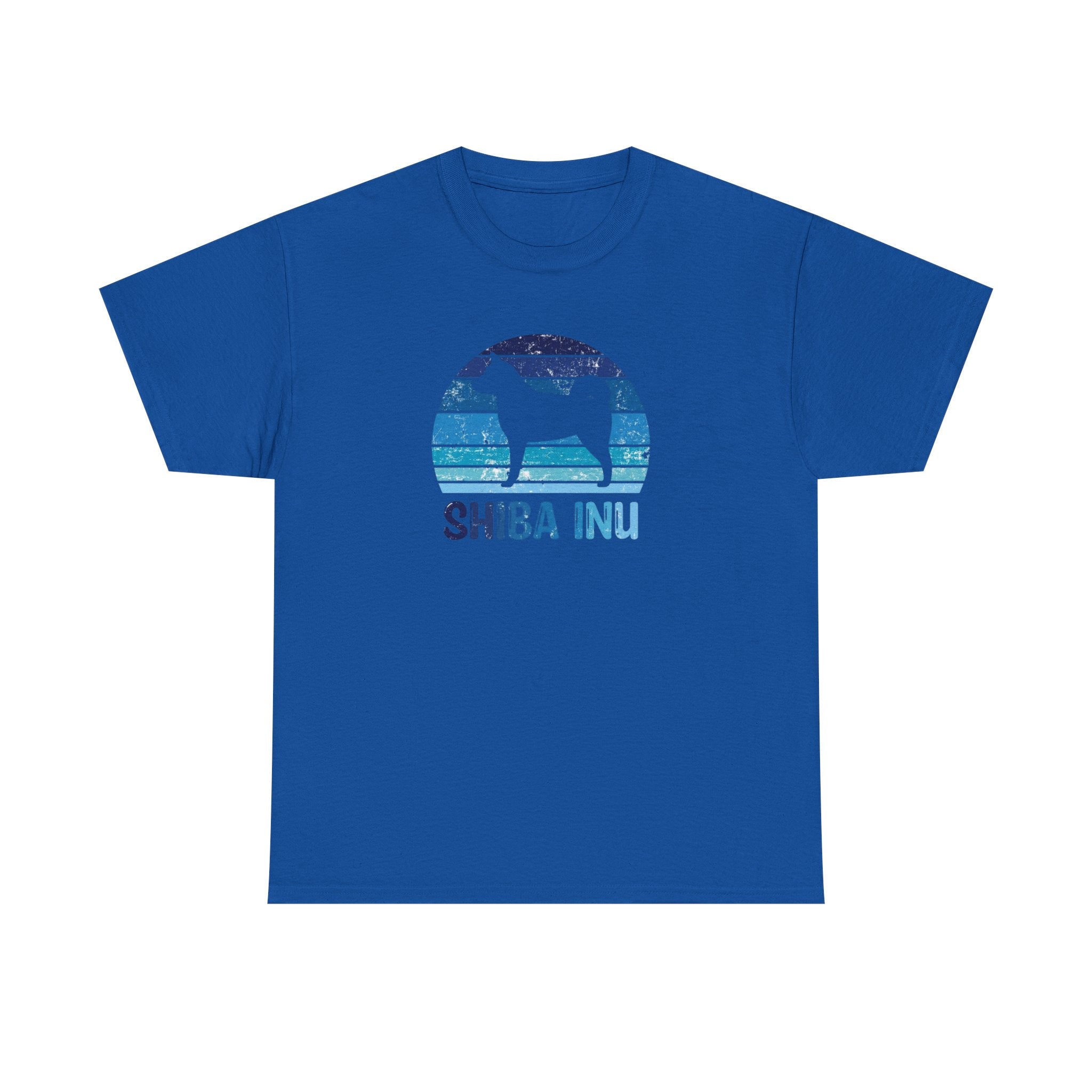 Shiba Inu Retro Sunset T-Shirt – Unisex Dog Lover Graphic Tee