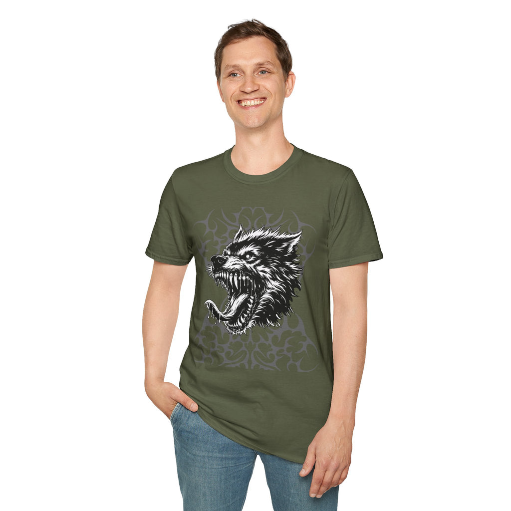 Angry Wolf Graphic T-Shirt — "This Is My Friendly Side"